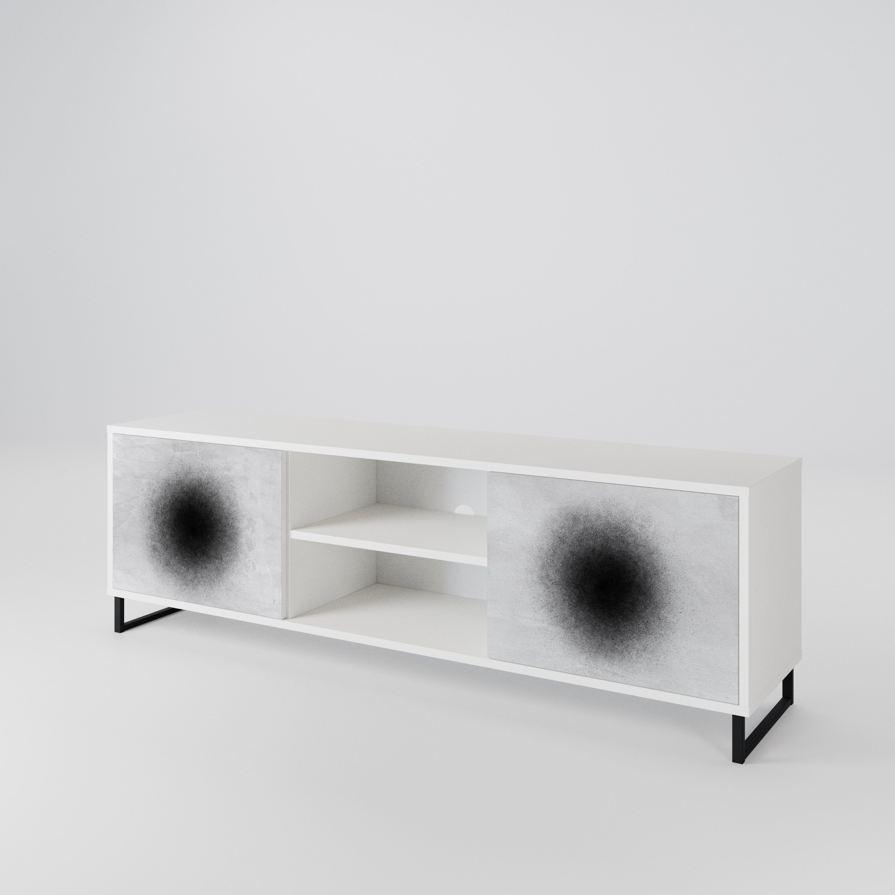 BLACK HOLE 2-Door TV Cabinet