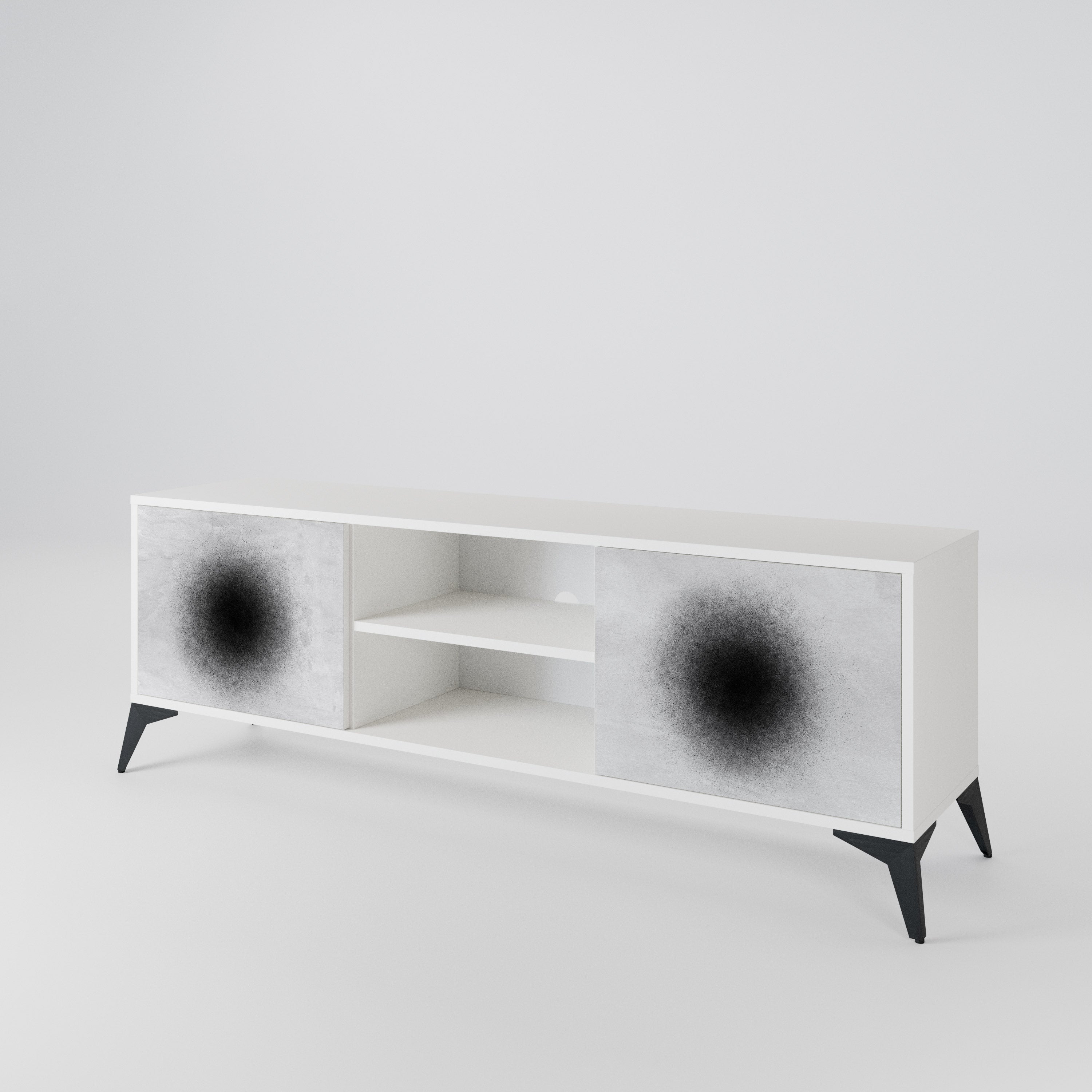 BLACK HOLE 2-Door TV Cabinet