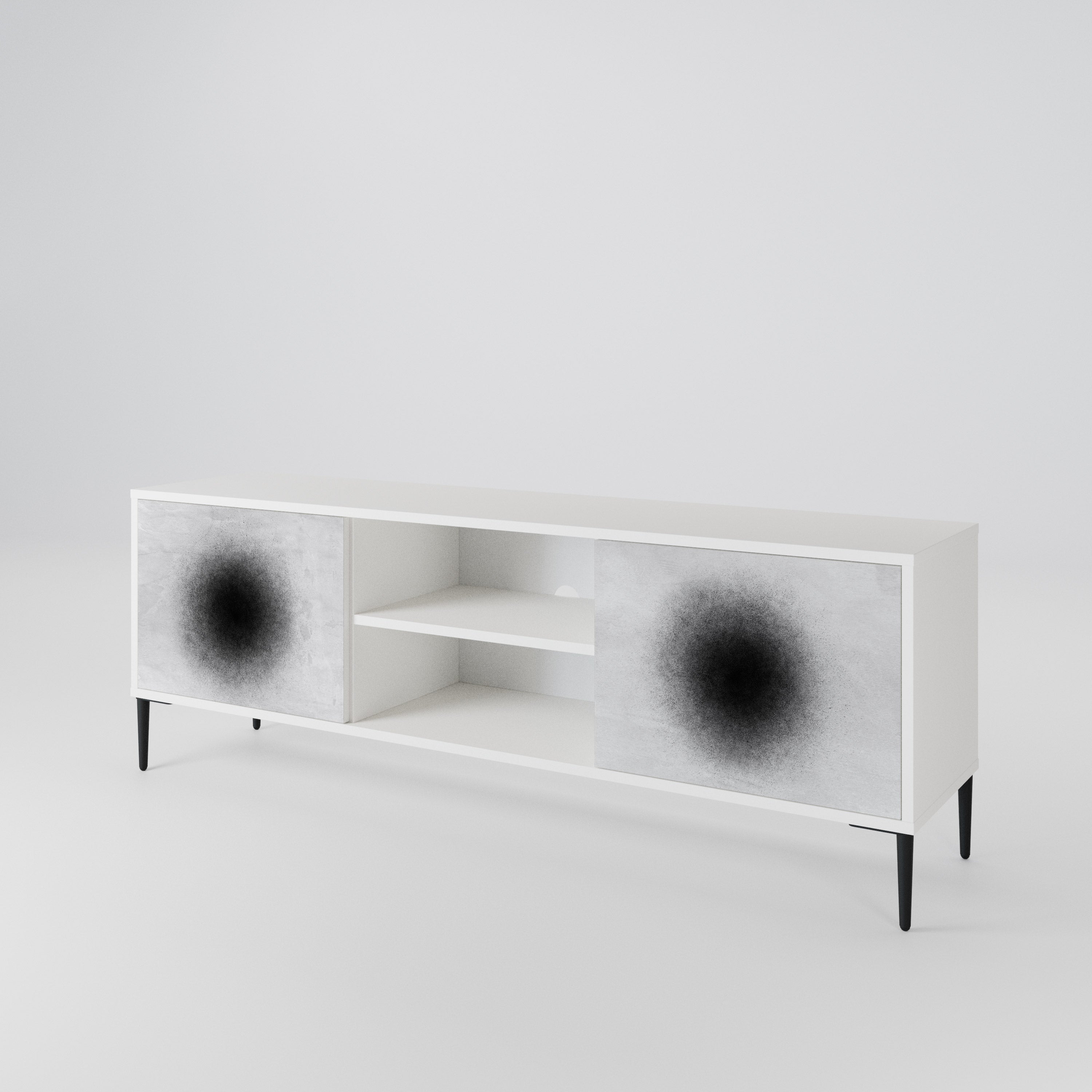 BLACK HOLE 2-Door TV Cabinet