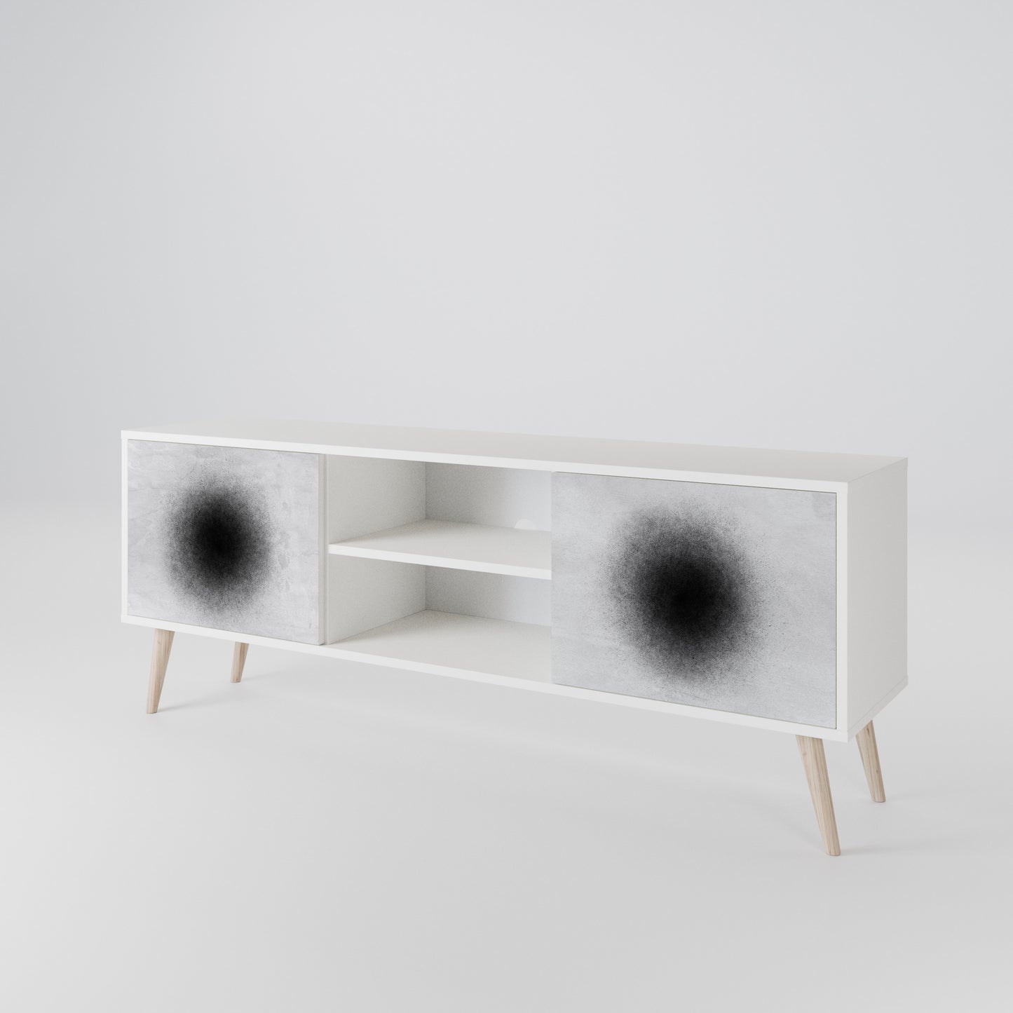 BLACK HOLE 2-Door TV Cabinet