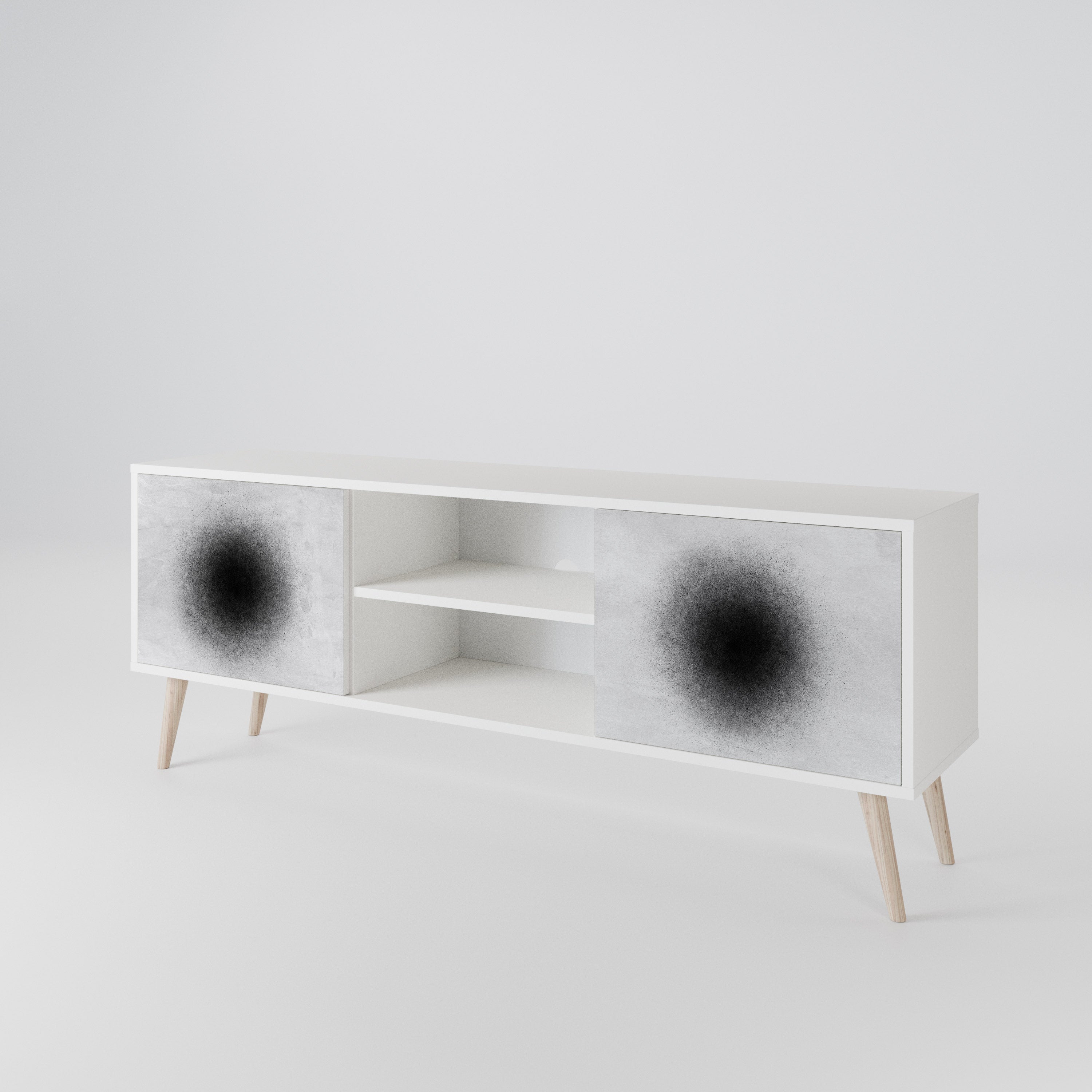 BLACK HOLE 2-Door TV Cabinet