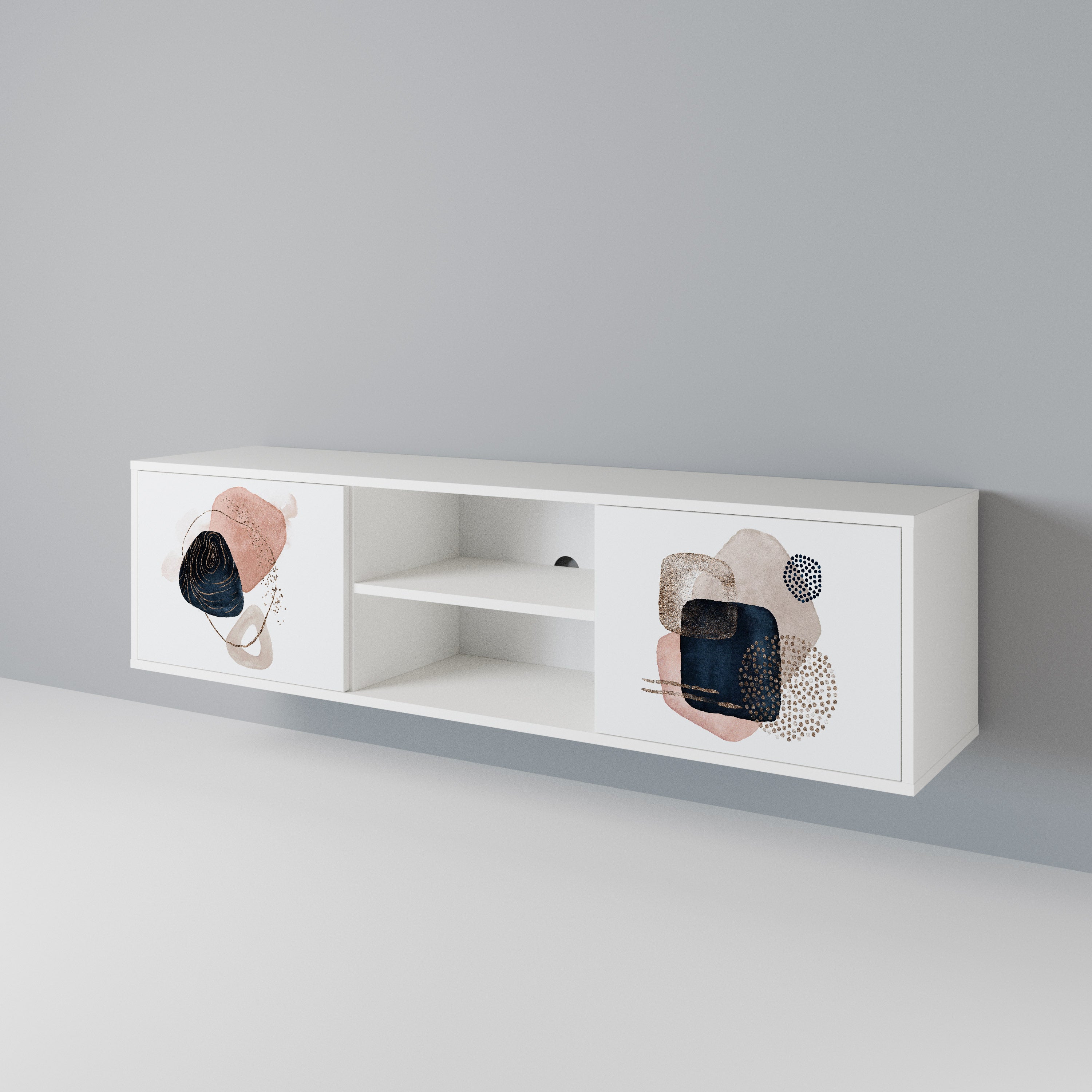 COLORFUL SHAPES 2-Door TV Cabinet