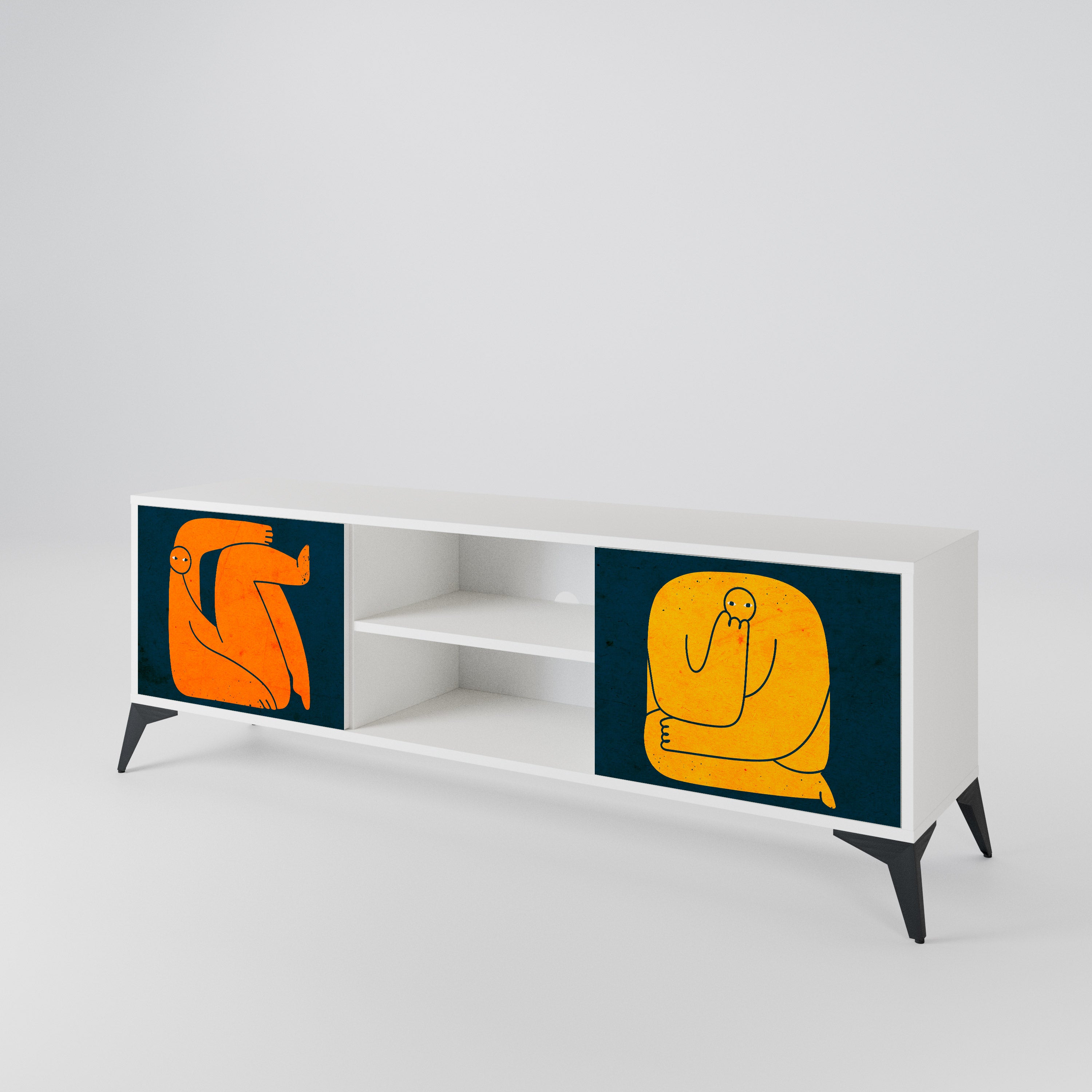 TOGETHER BUT SEPARATELY 2-Door TV Cabinet