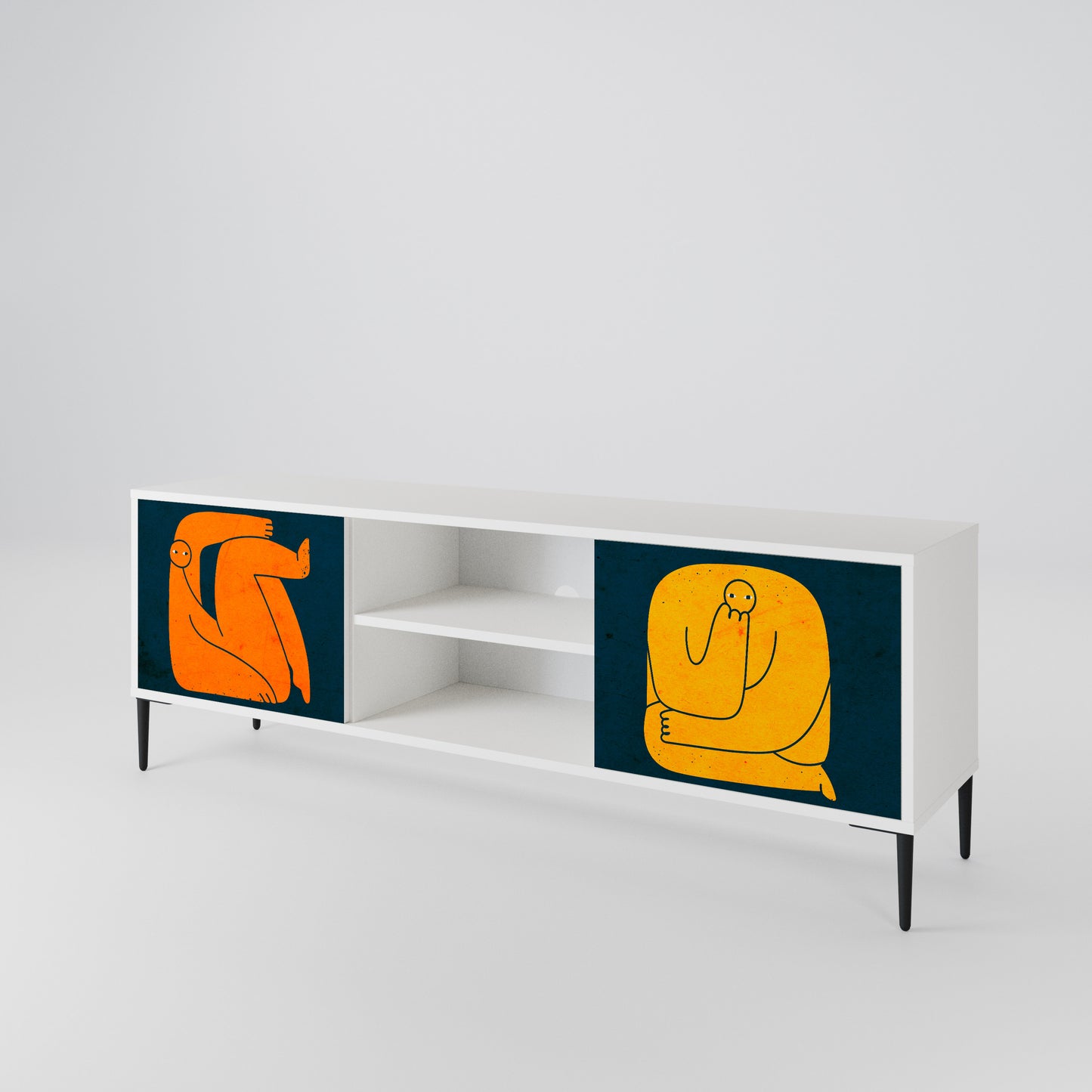 TOGETHER BUT SEPARATELY 2-Door TV Cabinet