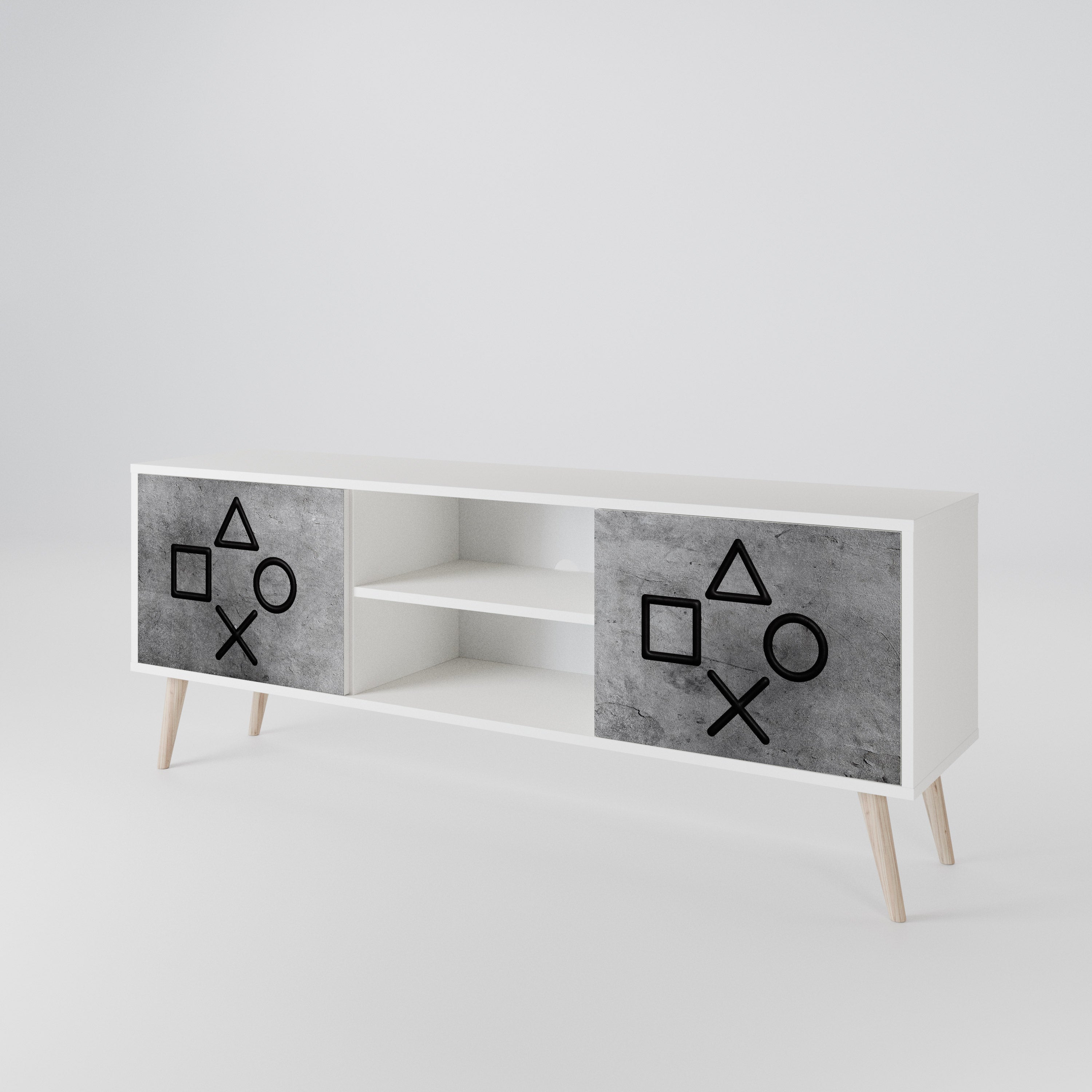 GAMER CHOICE 2-Door TV Cabinet