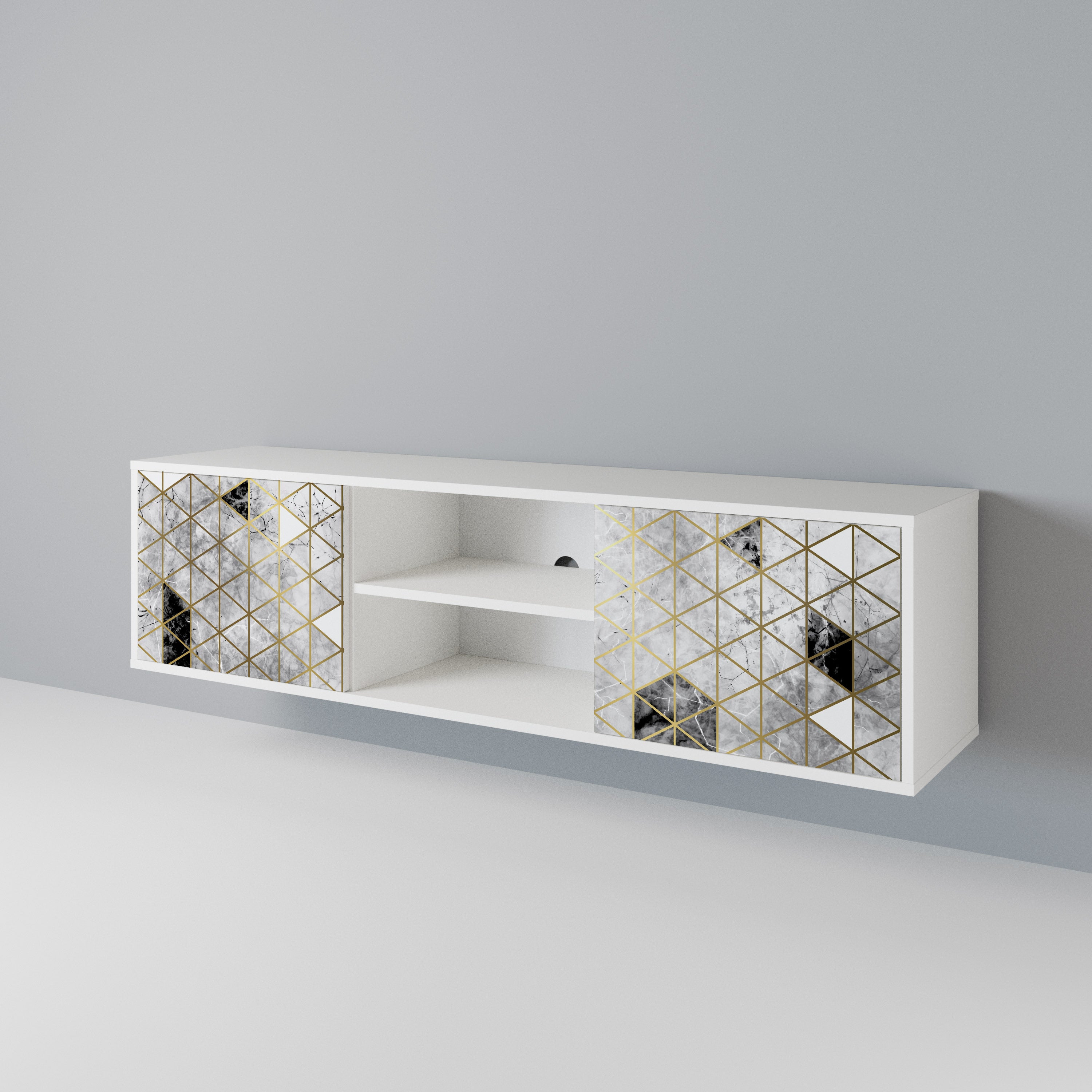 ASHEN ARIA 2-Door TV Cabinet