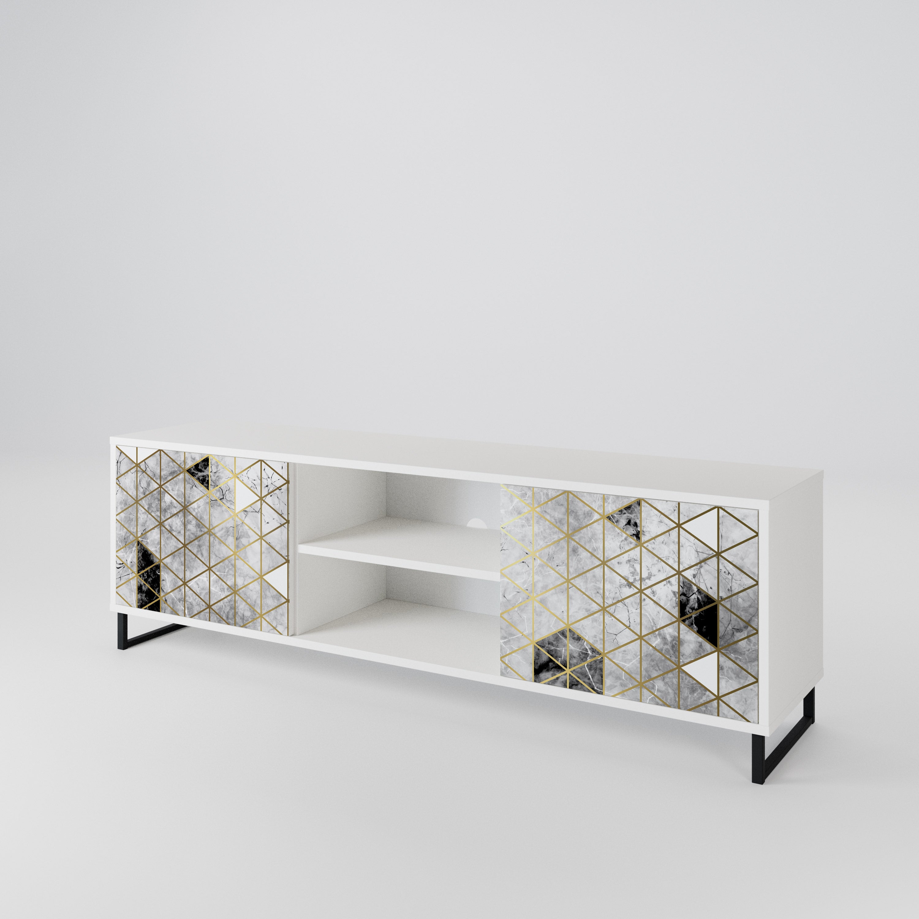 ASHEN ARIA 2-Door TV Cabinet