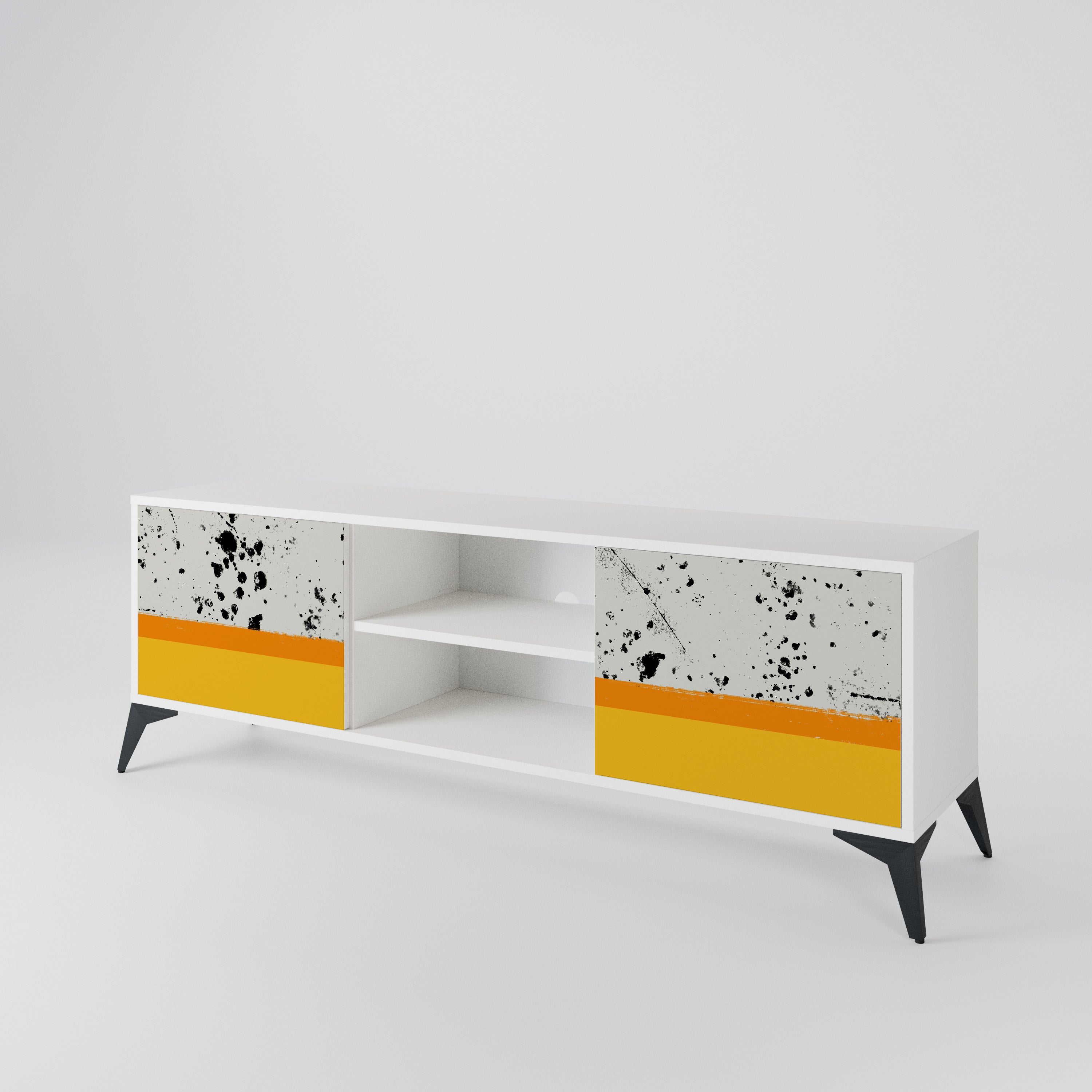 DYED BY ORANGE 2-Door TV Cabinet