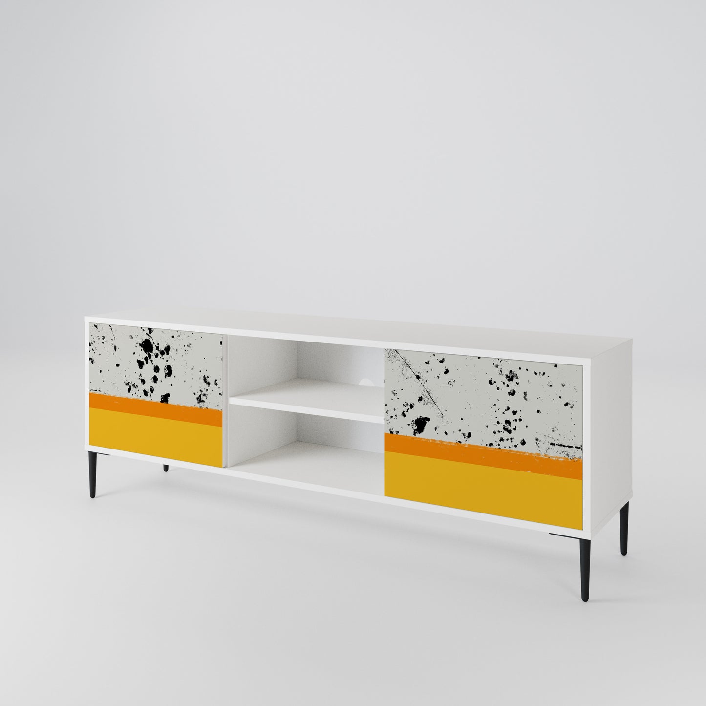 DYED BY ORANGE 2-Door TV Cabinet