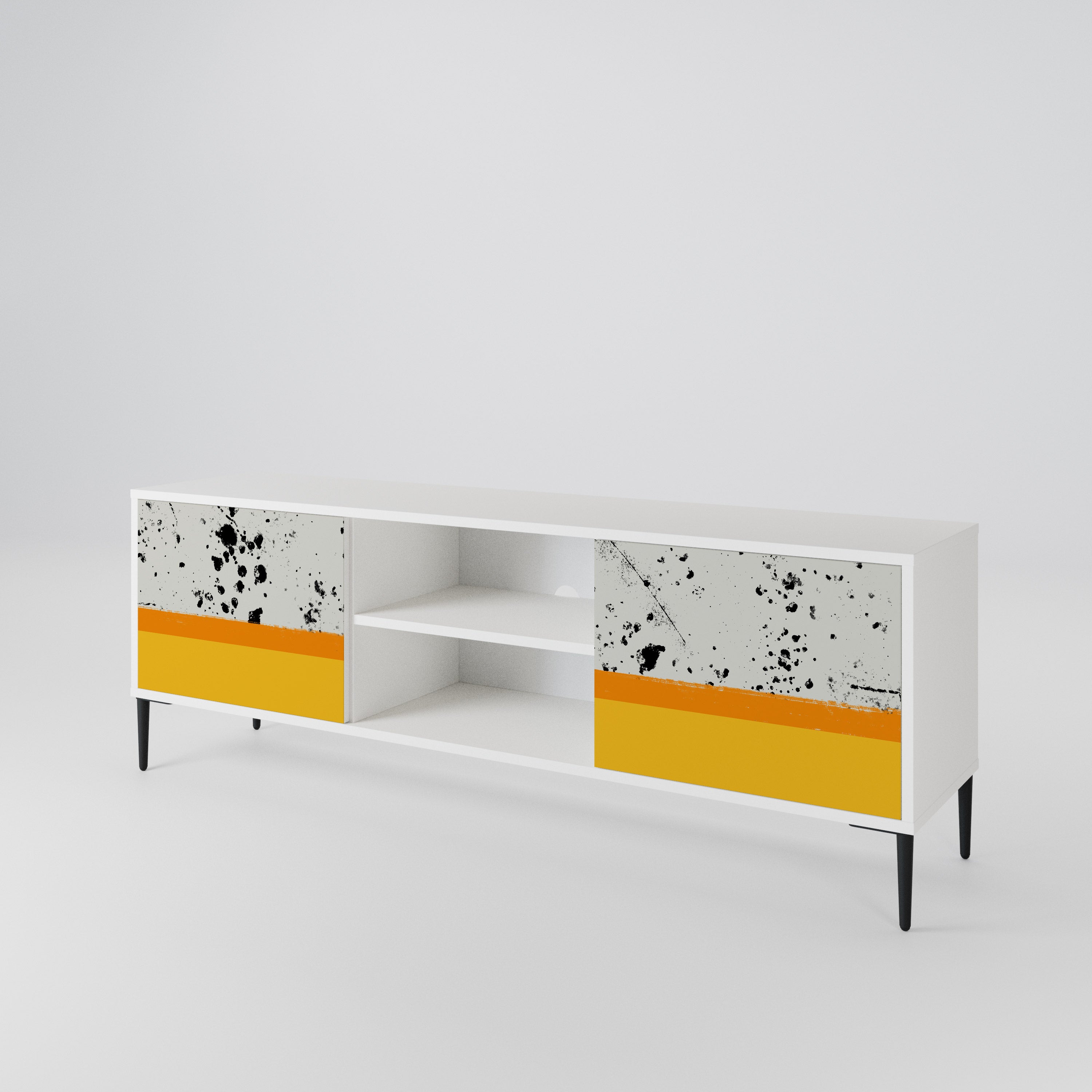 DYED BY ORANGE 2-Door TV Cabinet