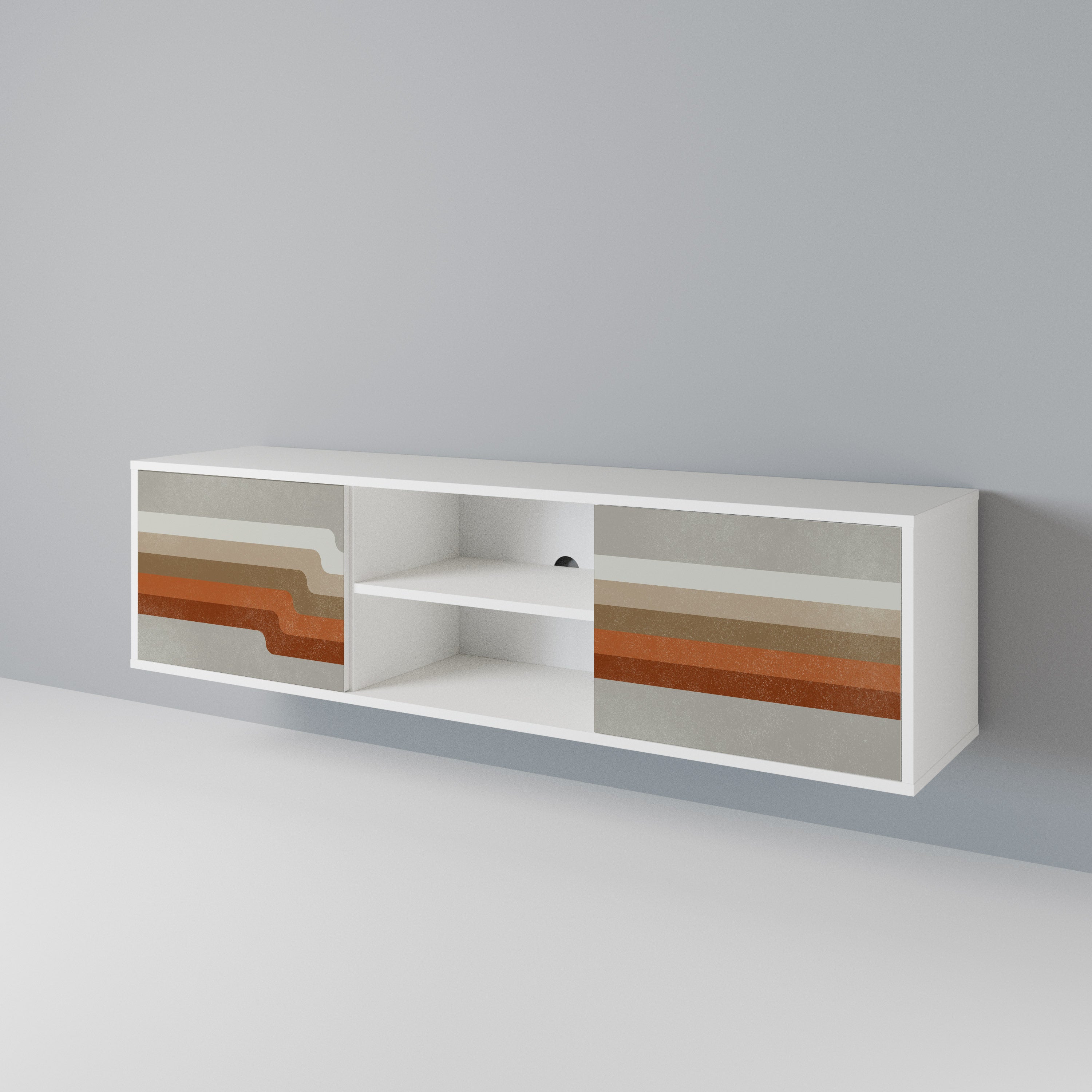 PECULIAR TRAIL 2-Door TV Cabinet
