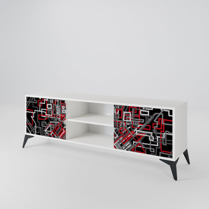 BROKEN LINES 2-Door TV Cabinet