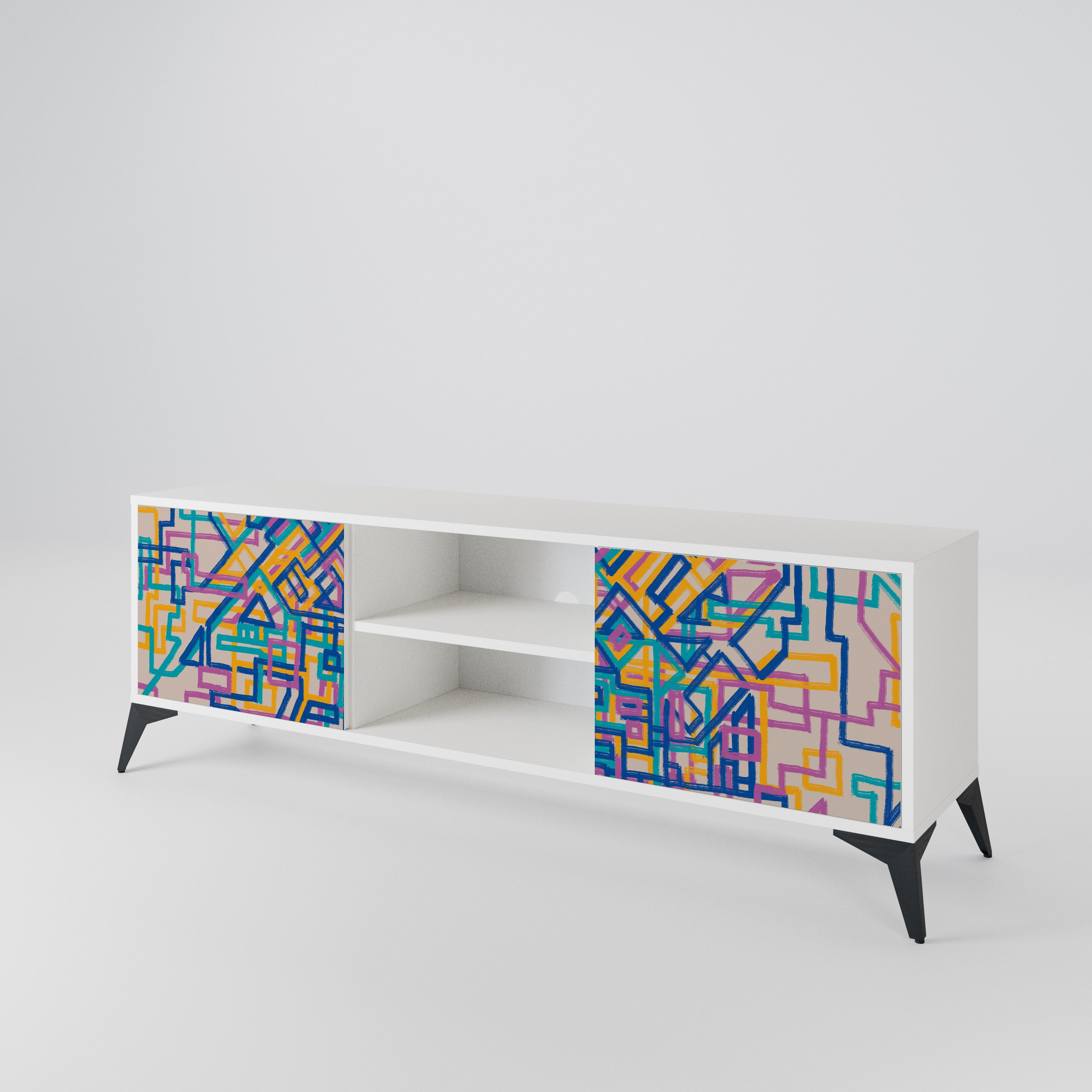 MEMORIES MAP 2-Door TV Cabinet