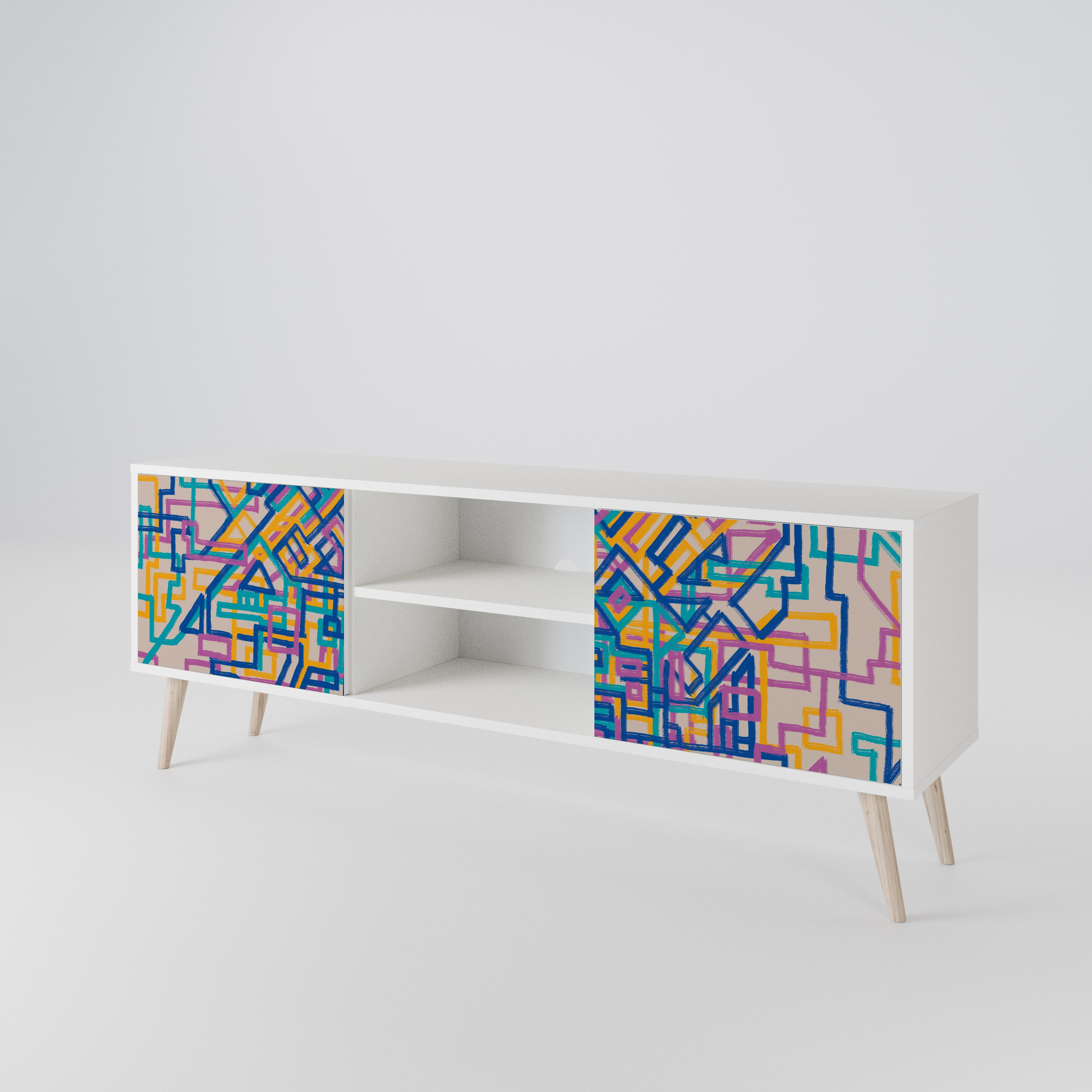 MEMORIES MAP 2-Door TV Cabinet