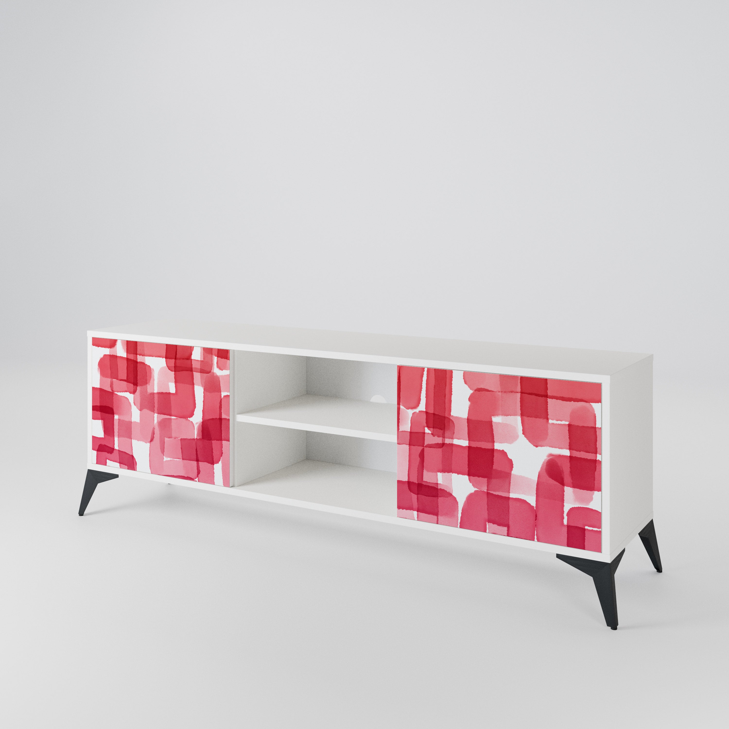 KALEIDOSCOPIC CUBISM 2-Door TV Cabinet