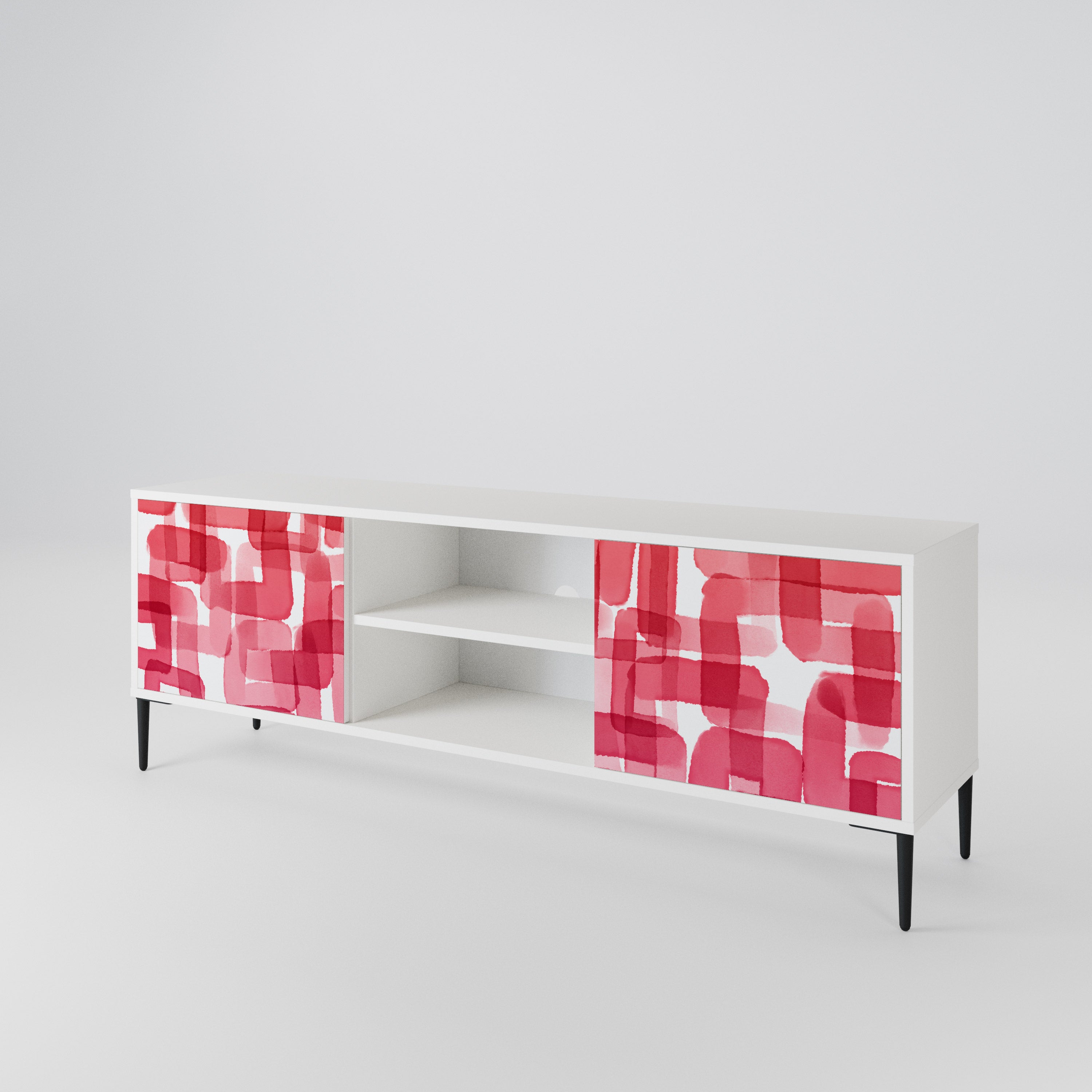 KALEIDOSCOPIC CUBISM 2-Door TV Cabinet