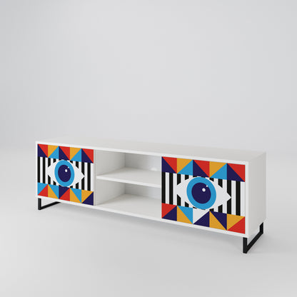 ABSTRACTION AND GEOMETRY 2-Door TV Cabinet