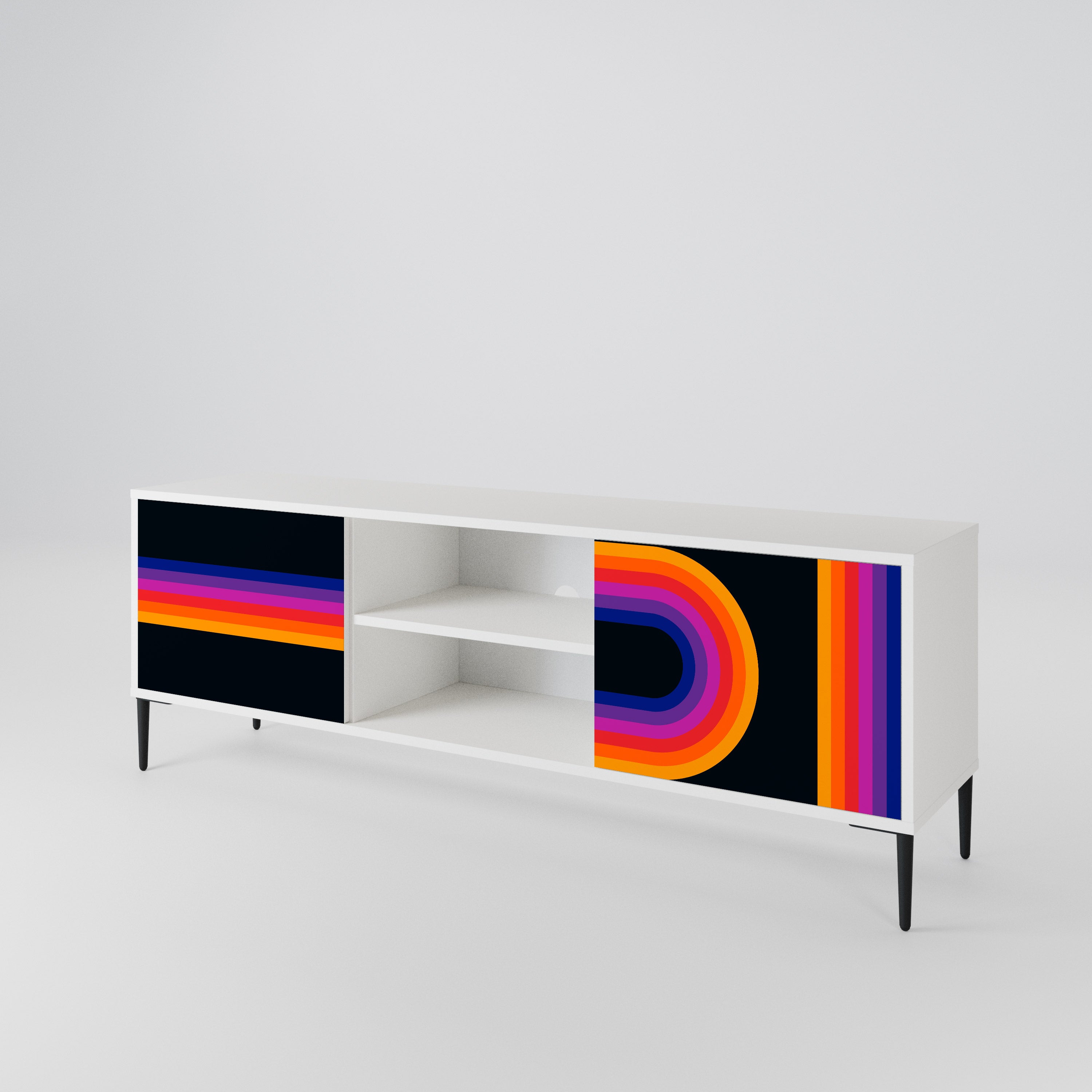 BLINDED BY THE LIGHTS 2-Door TV Cabinet