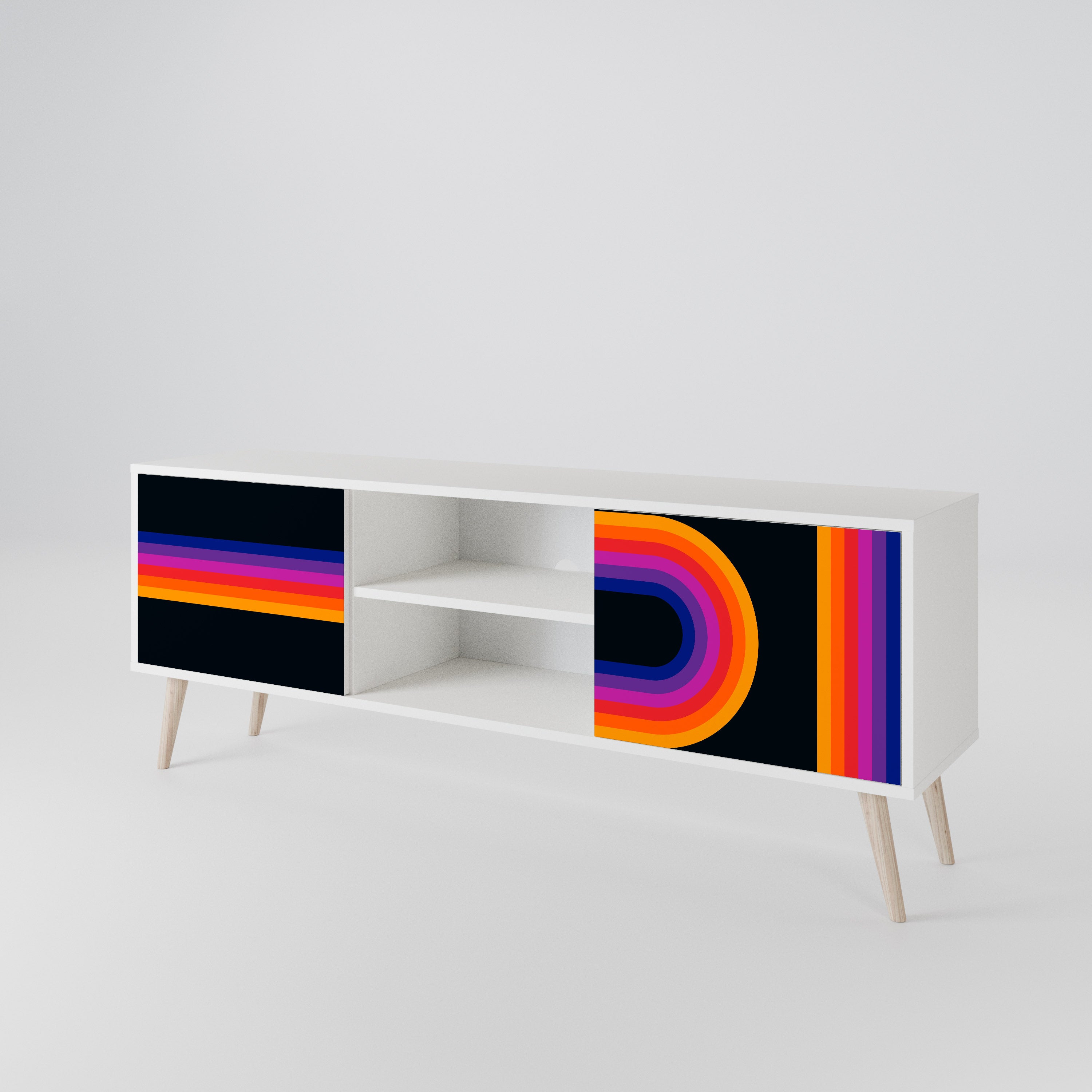 BLINDED BY THE LIGHTS 2-Door TV Cabinet
