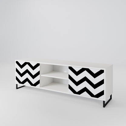 CLASSIC ZIG ZAG 2-Door TV Cabinet