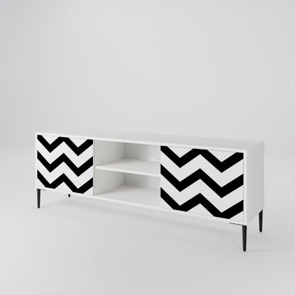 CLASSIC ZIG ZAG 2-Door TV Cabinet