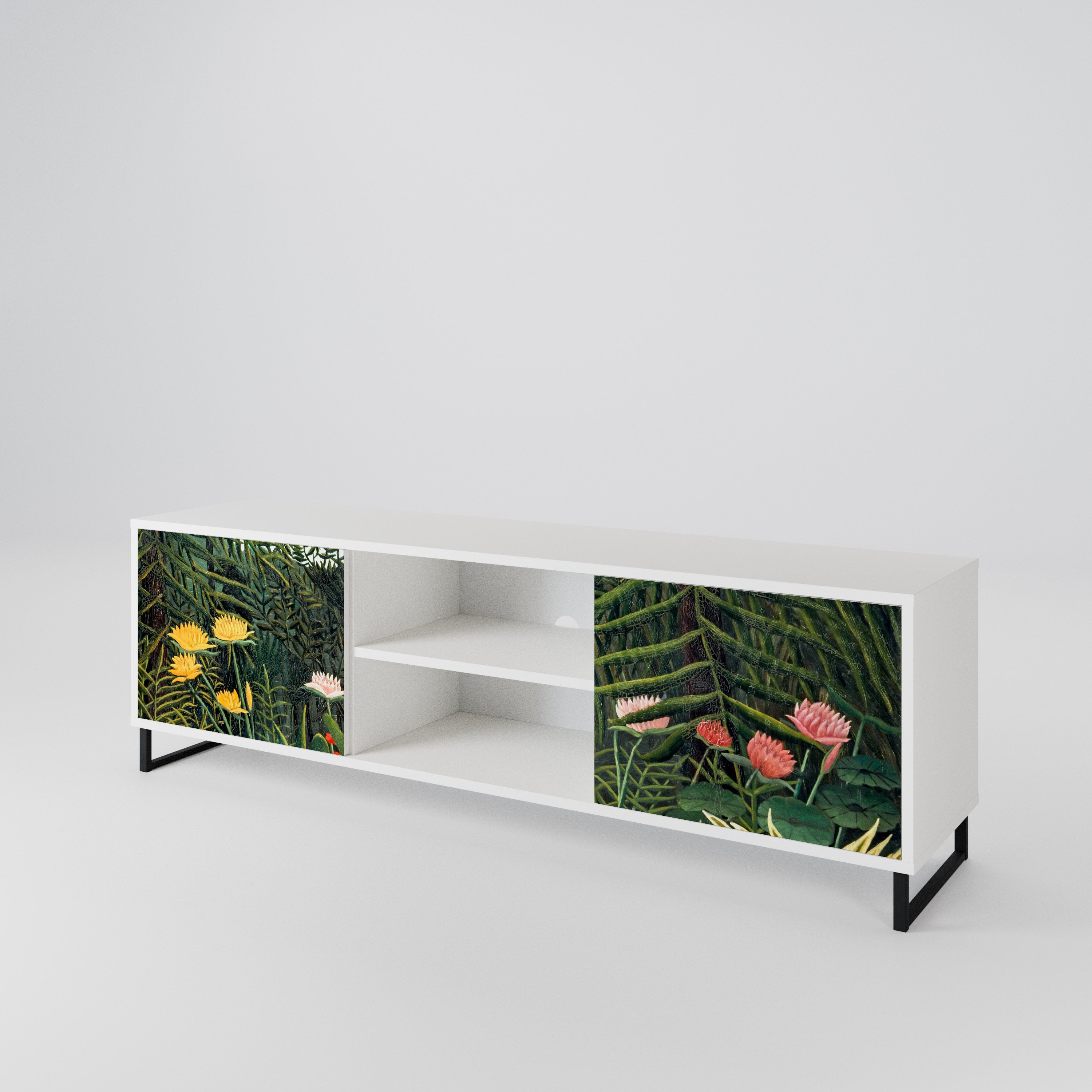 VIRGIN FOREST WITH SUNSET 2-Door TV Cabinet