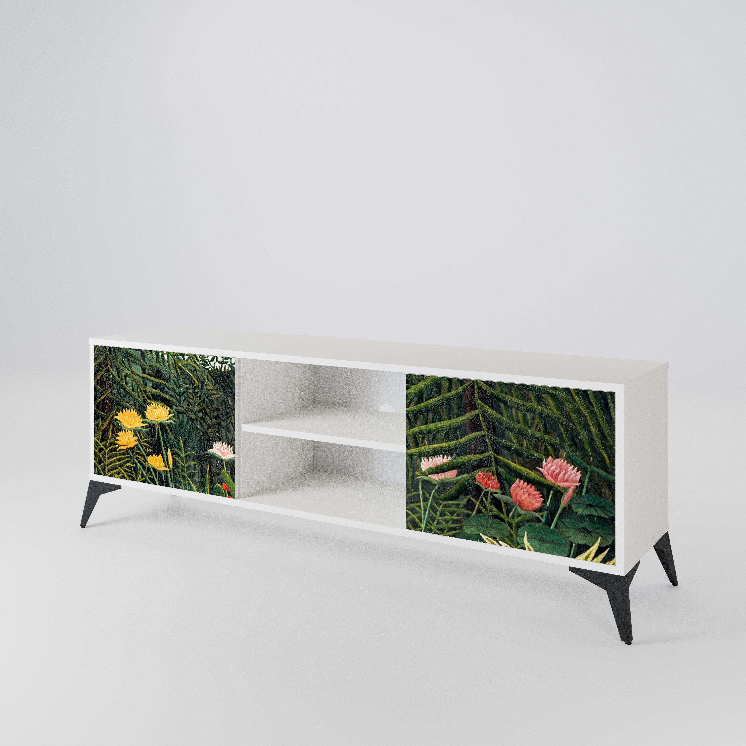 VIRGIN FOREST WITH SUNSET 2-Door TV Cabinet