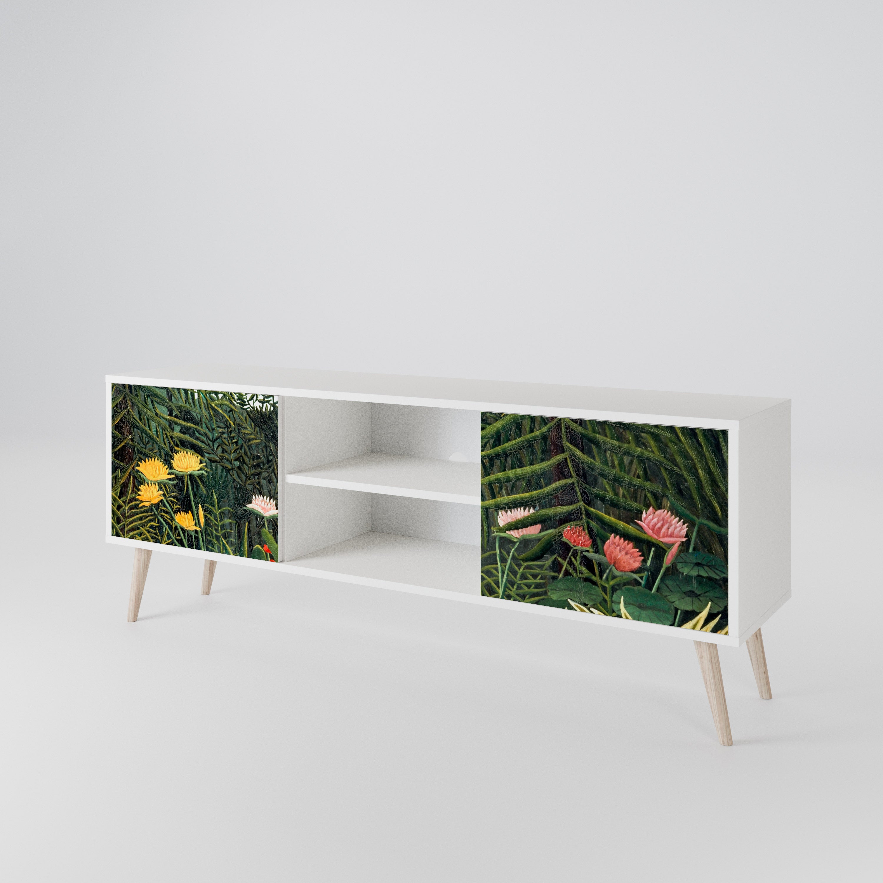 VIRGIN FOREST WITH SUNSET 2-Door TV Cabinet