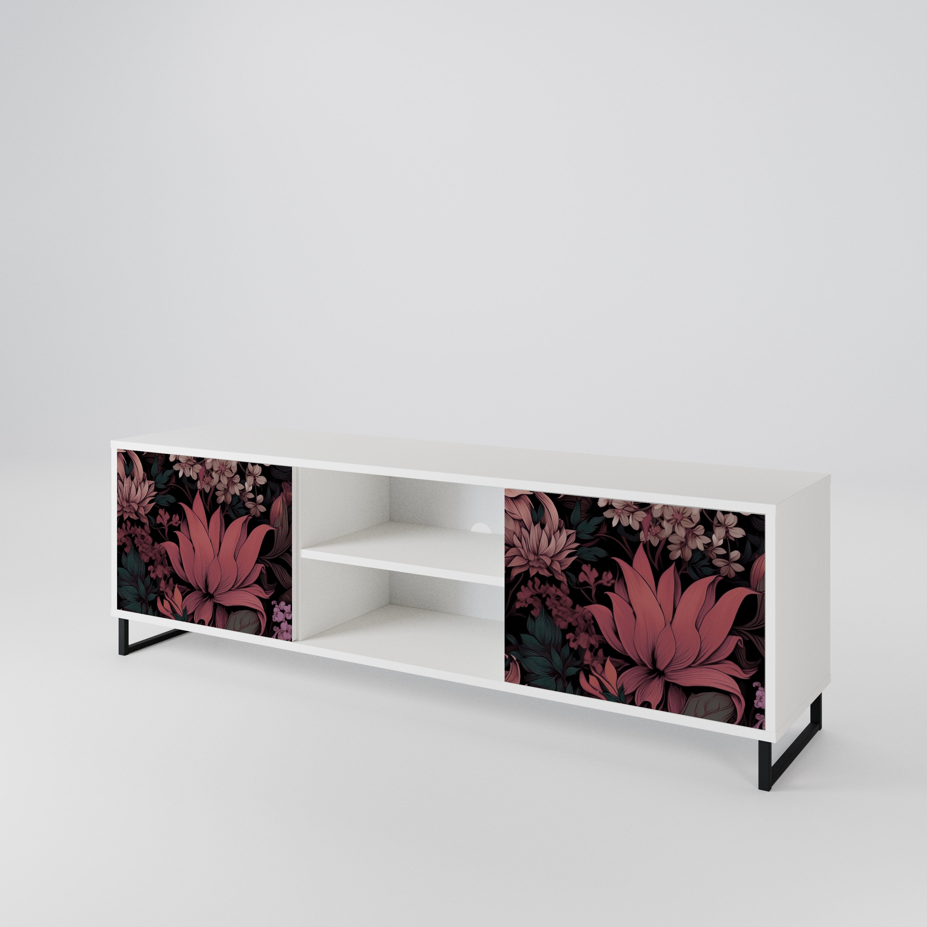FLORAL WHISPER 2-Door TV Cabinet
