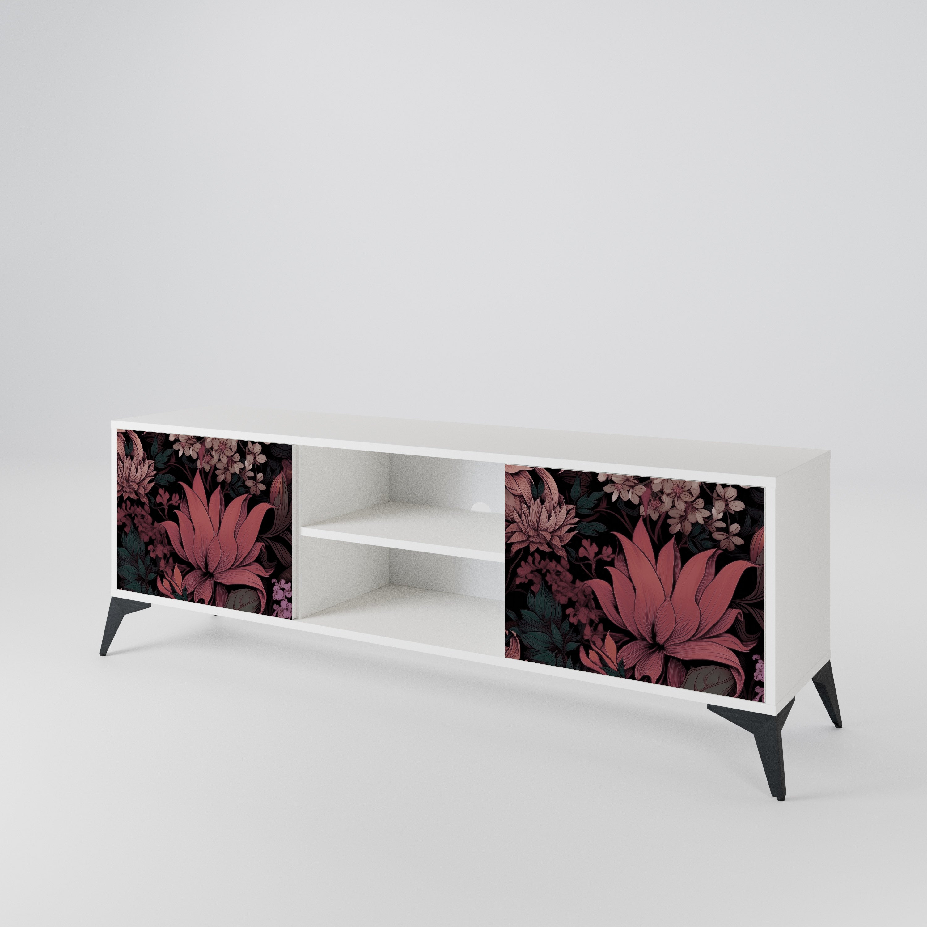 FLORAL WHISPER 2-Door TV Cabinet
