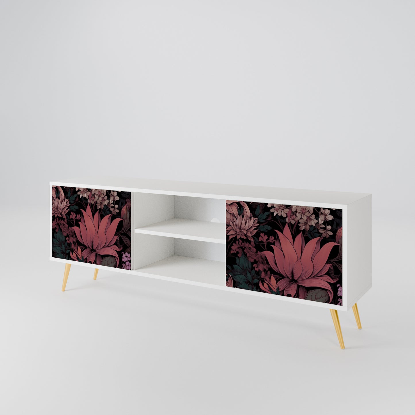 FLORAL WHISPER 2-Door TV Cabinet