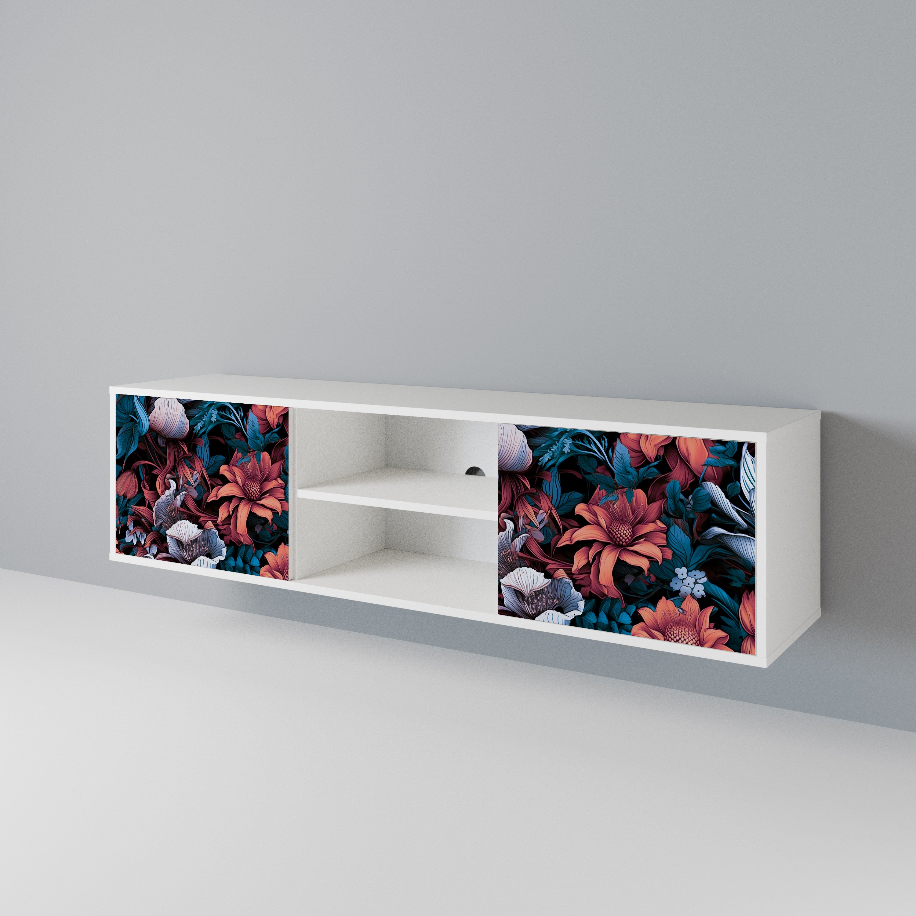 ETHEREAL BLOSSOMS 2-Door TV Cabinet