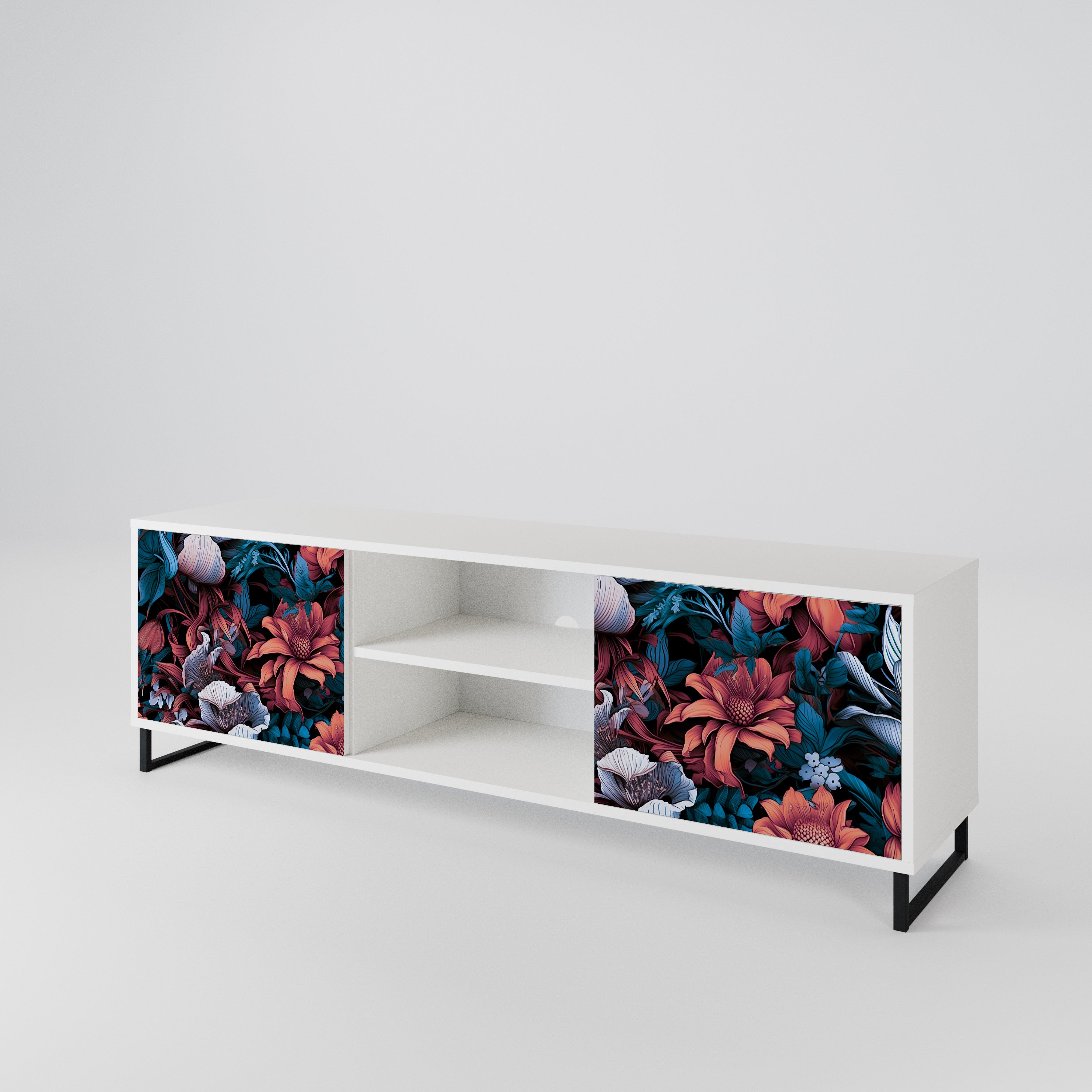 ETHEREAL BLOSSOMS 2-Door TV Cabinet
