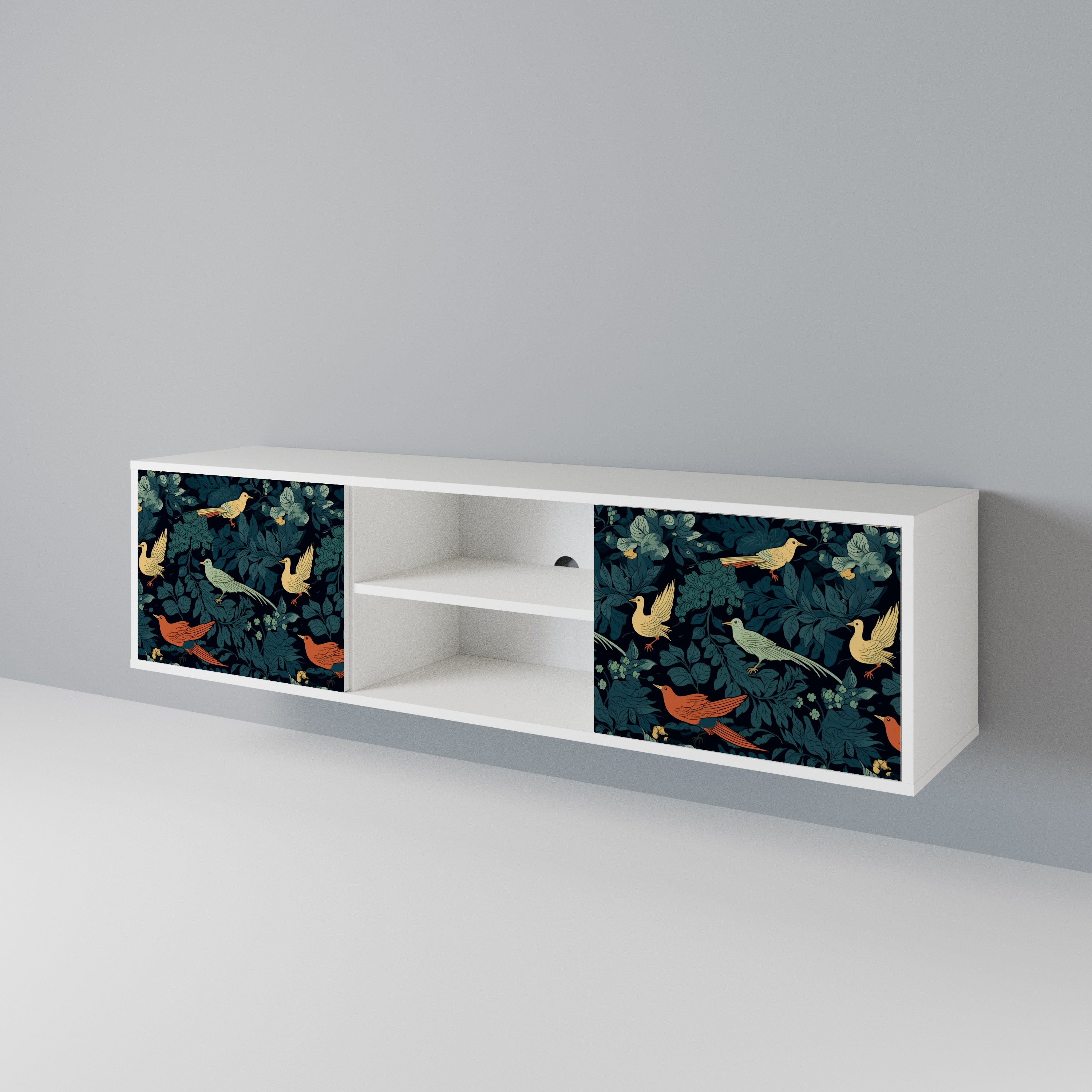 FOWL ORNAMENT 2-Door TV Cabinet