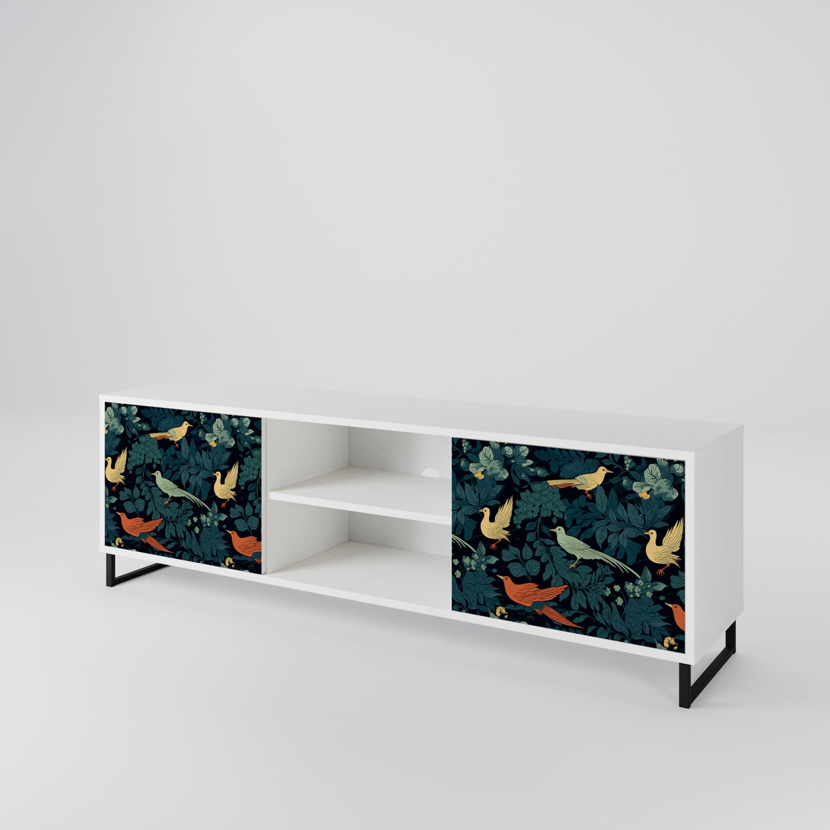 FOWL ORNAMENT 2-Door TV Cabinet