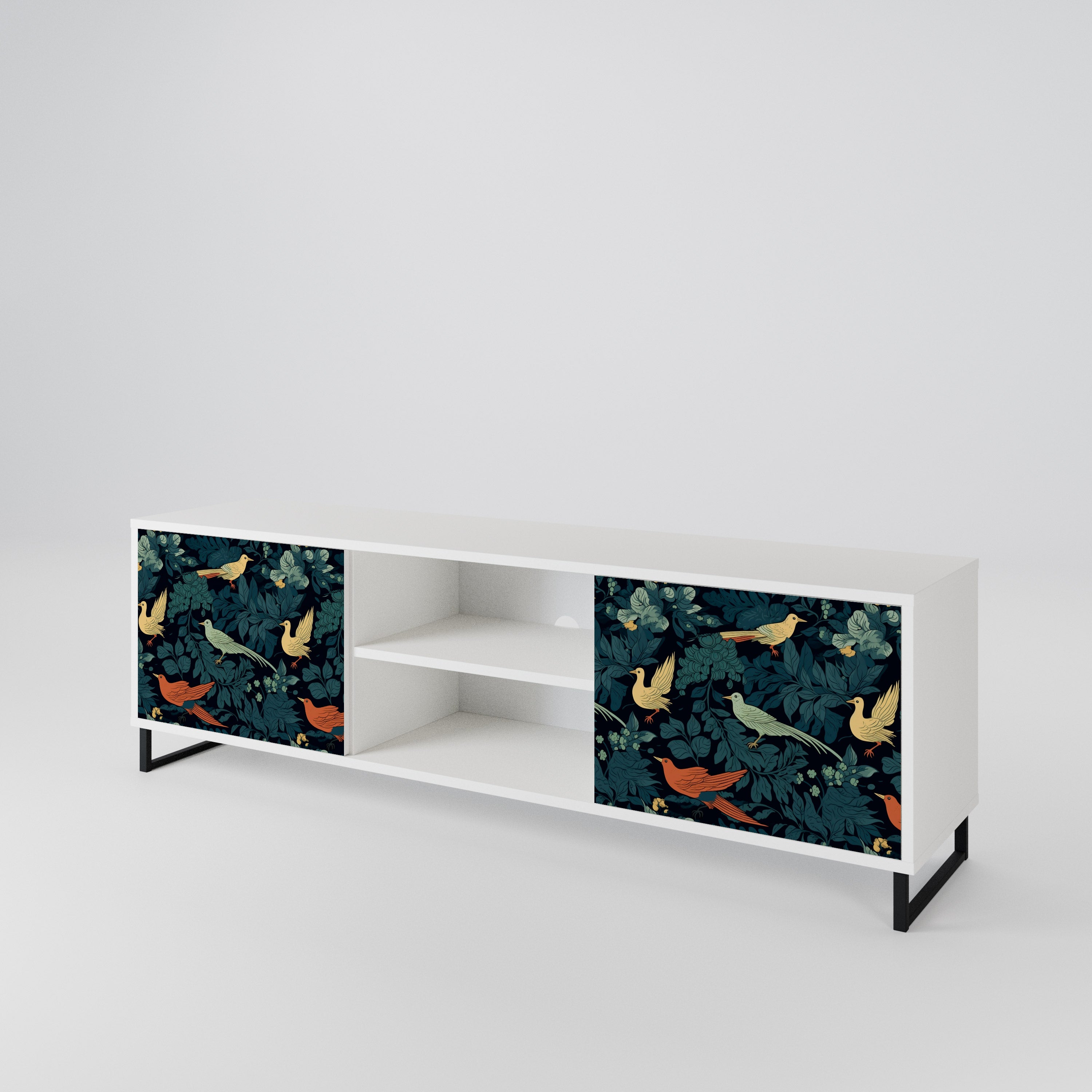 FOWL ORNAMENT 2-Door TV Cabinet