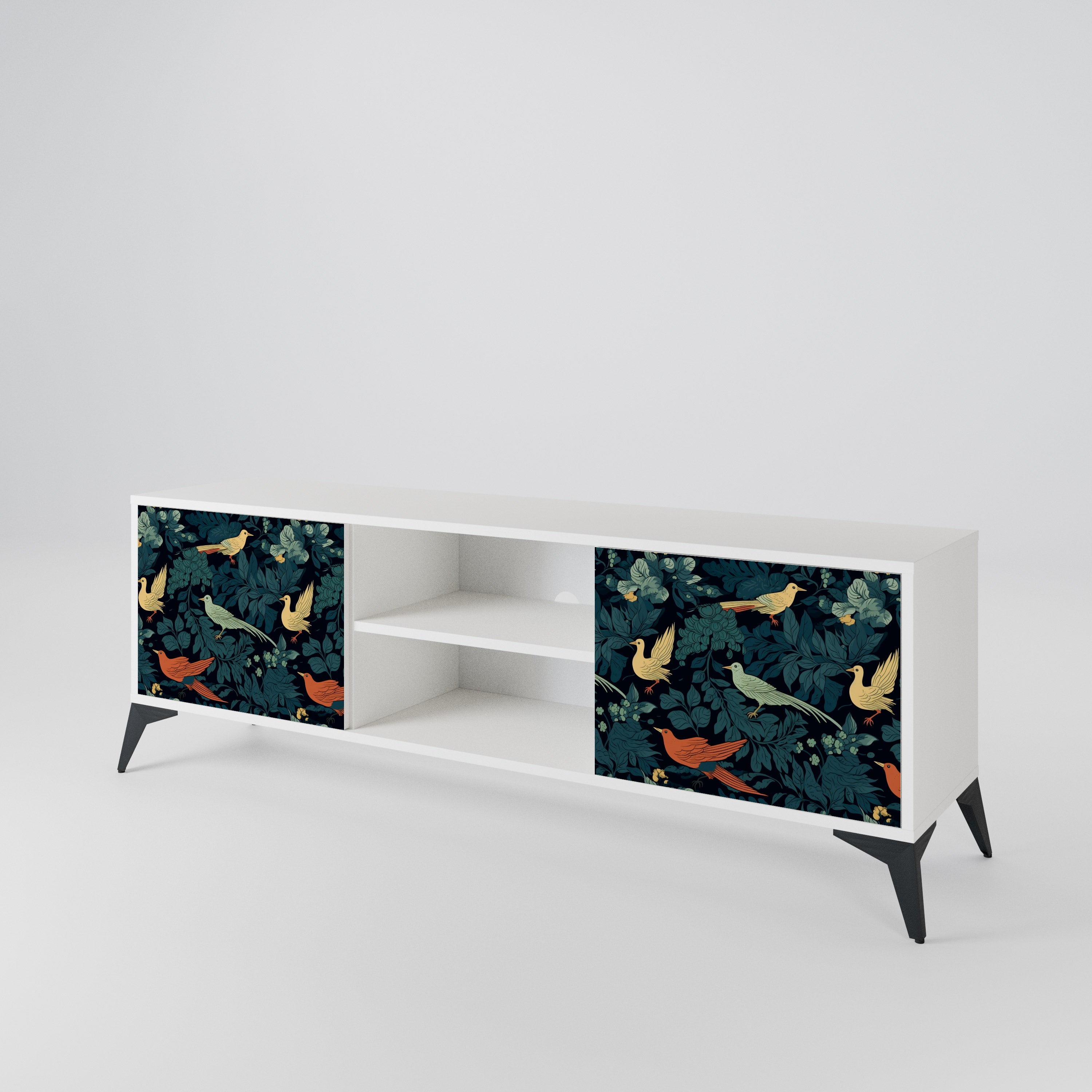 FOWL ORNAMENT 2-Door TV Cabinet