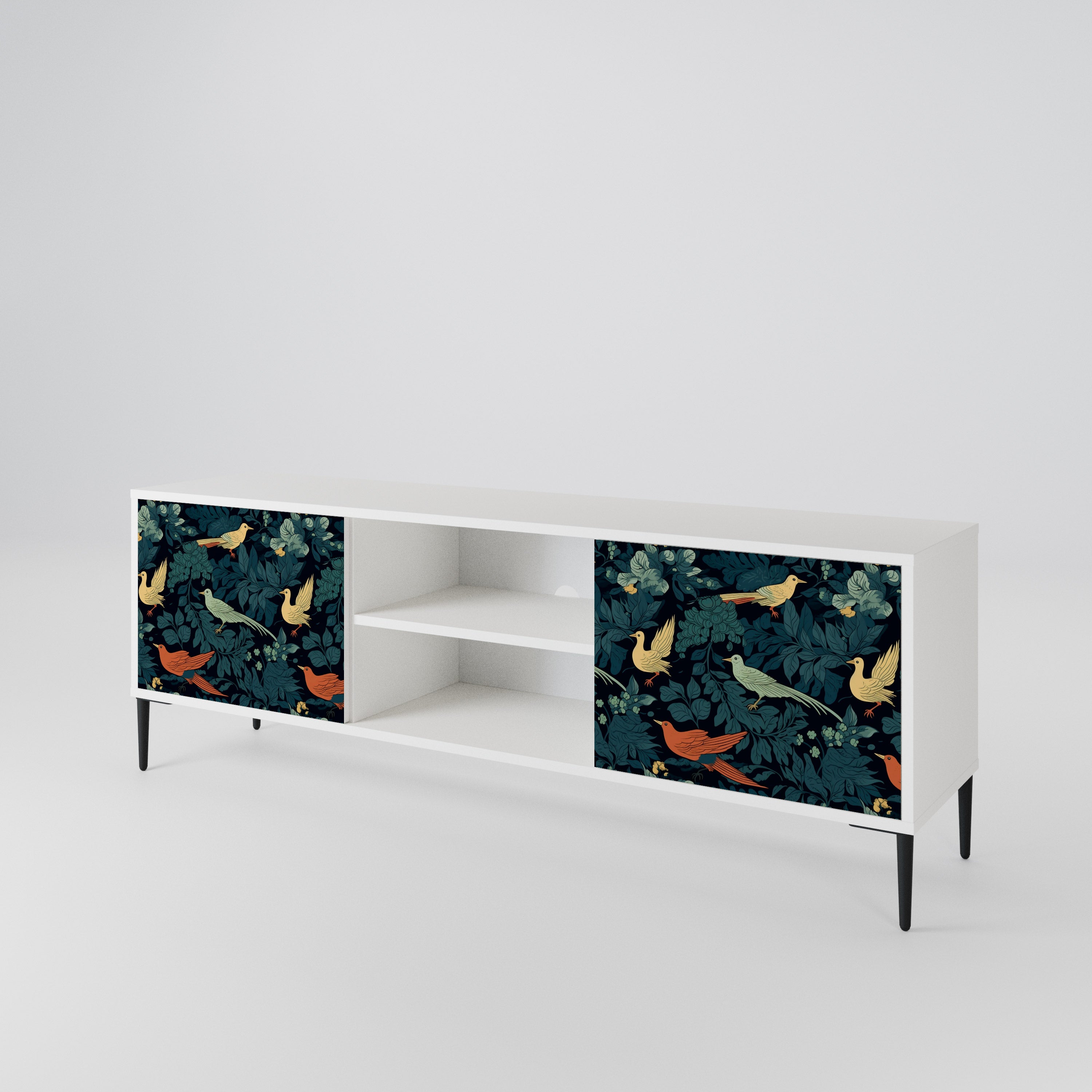FOWL ORNAMENT 2-Door TV Cabinet