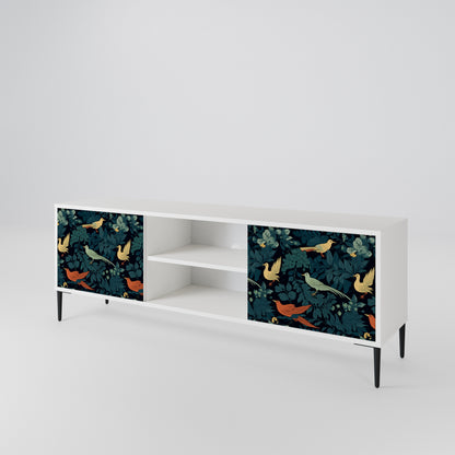 FOWL ORNAMENT 2-Door TV Cabinet