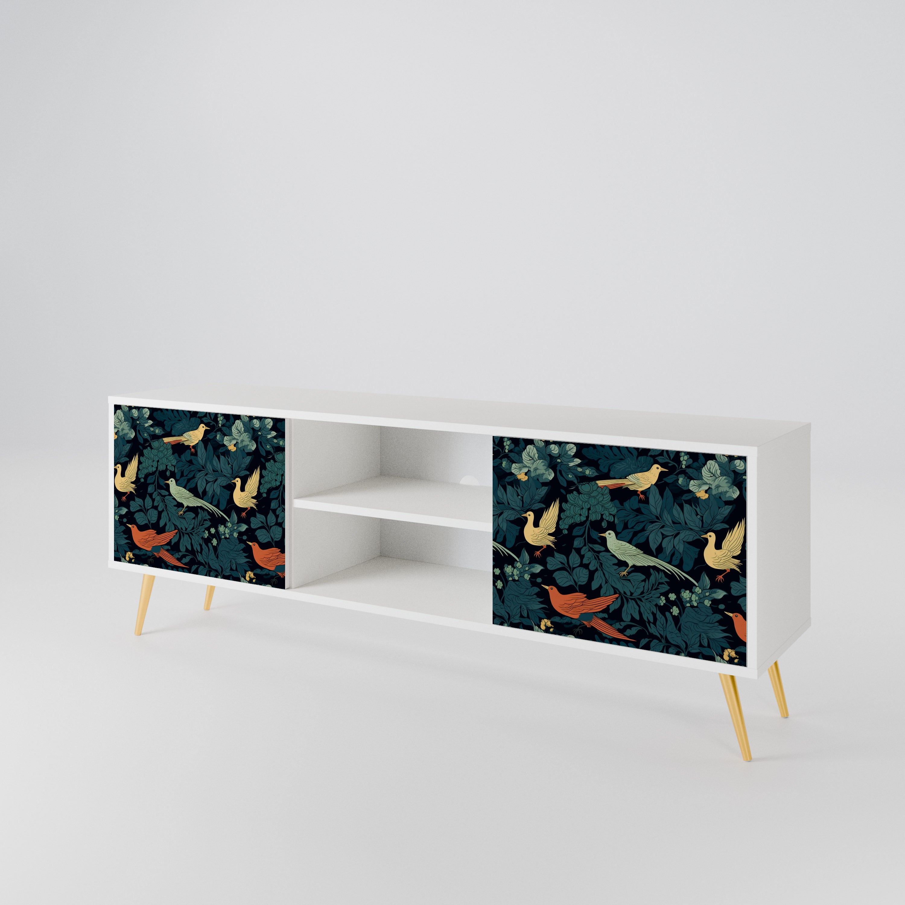 FOWL ORNAMENT 2-Door TV Cabinet