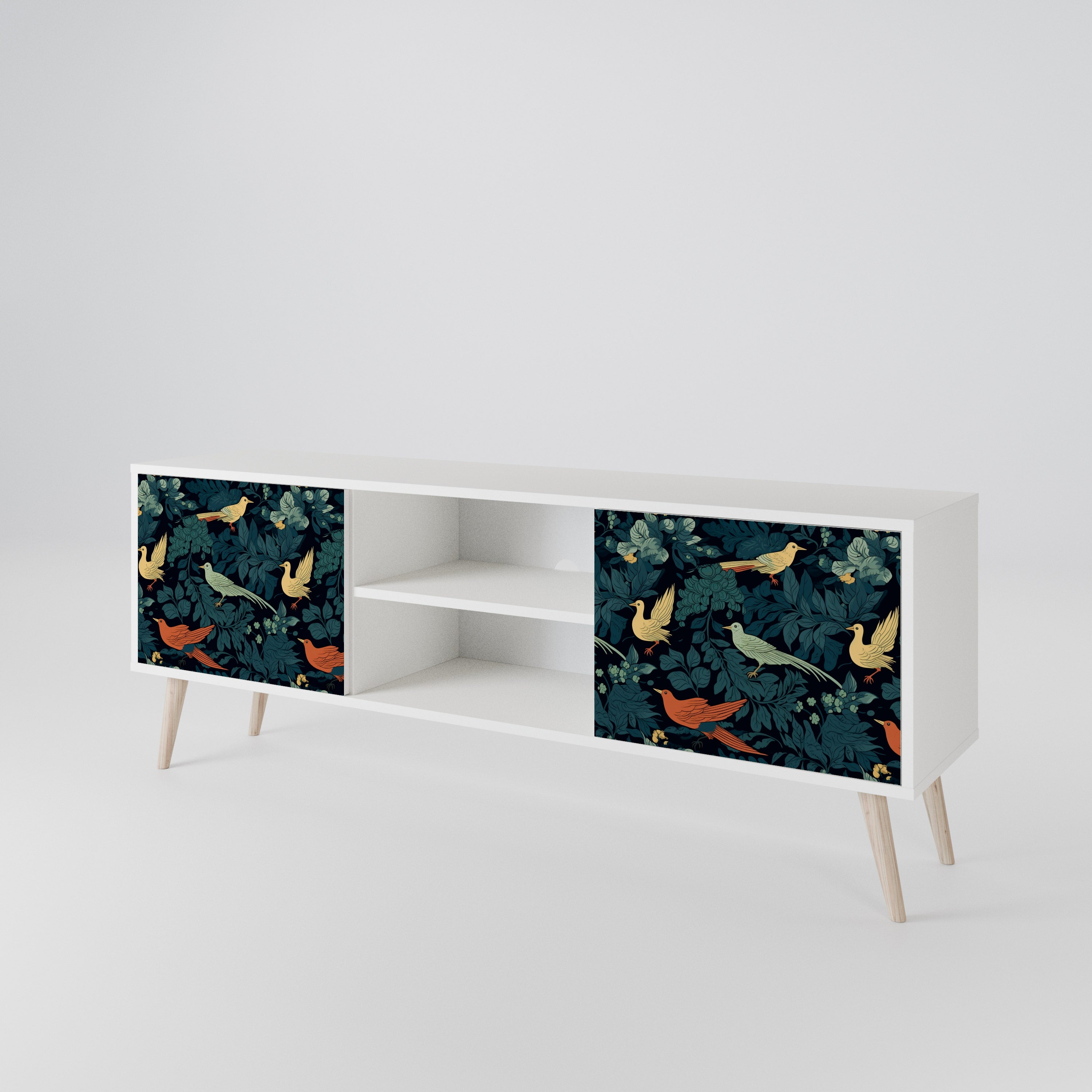 FOWL ORNAMENT 2-Door TV Cabinet