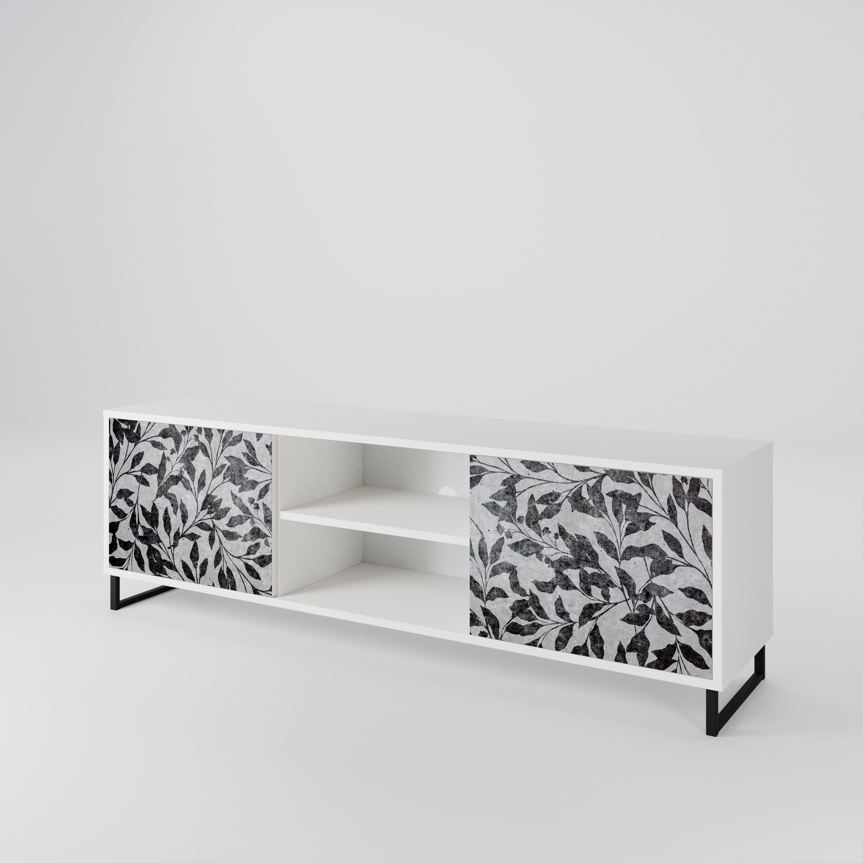 CHARCOAL SPROUT 2-Door TV Cabinet