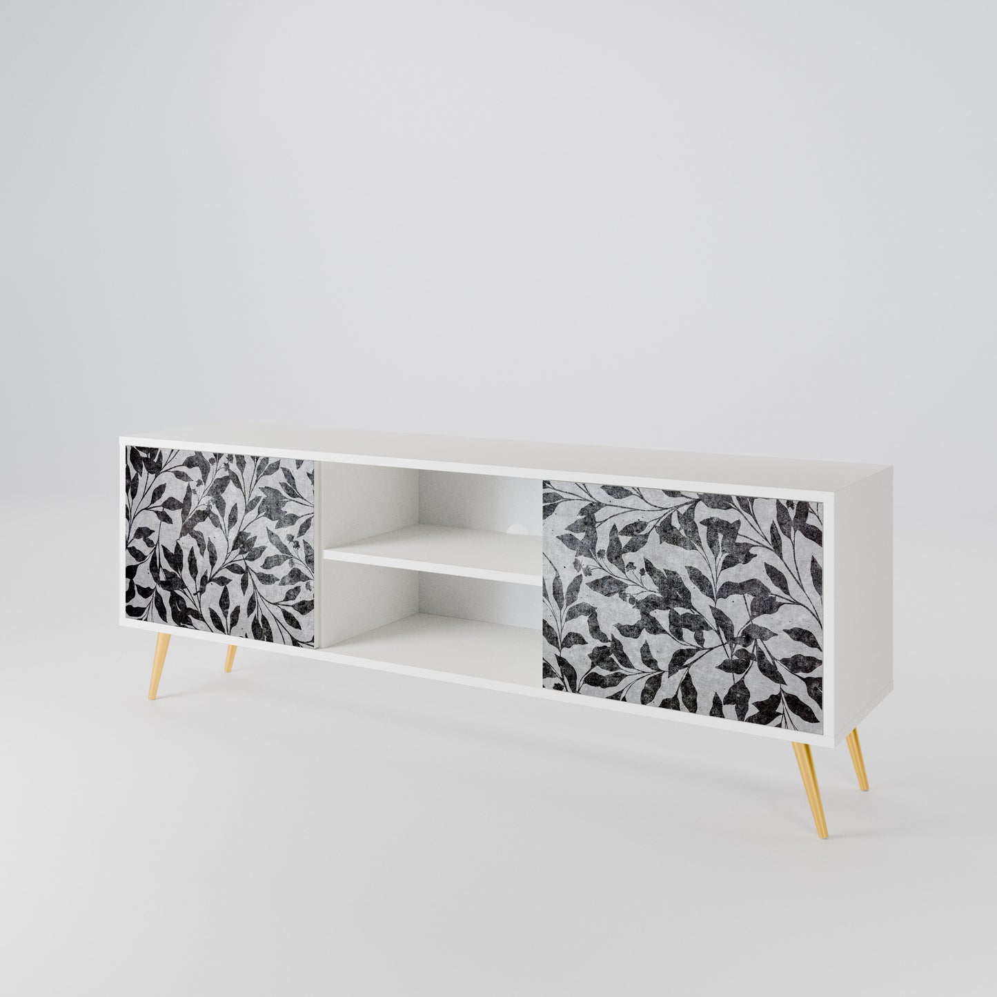 CHARCOAL SPROUT 2-Door TV Cabinet