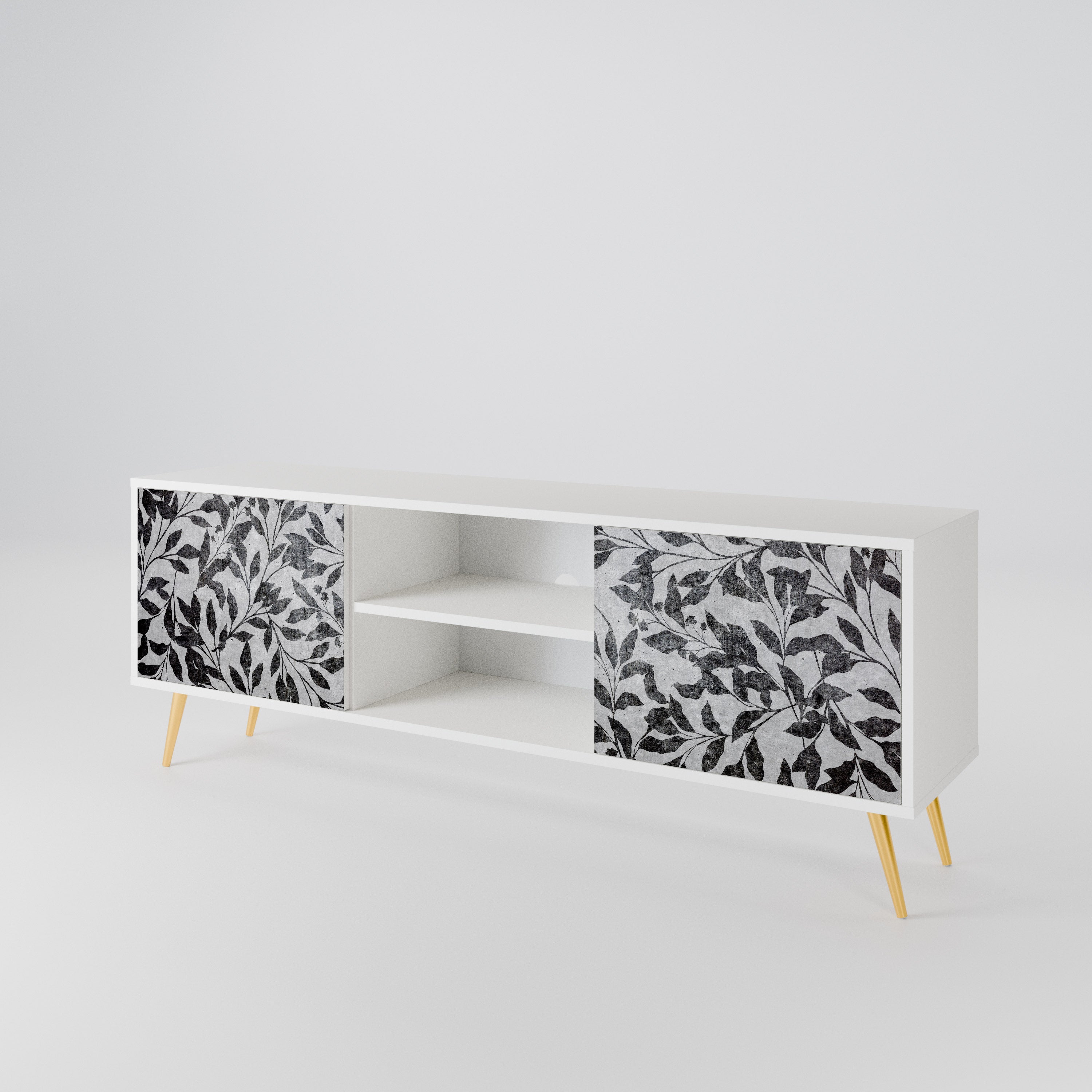 CHARCOAL SPROUT 2-Door TV Cabinet