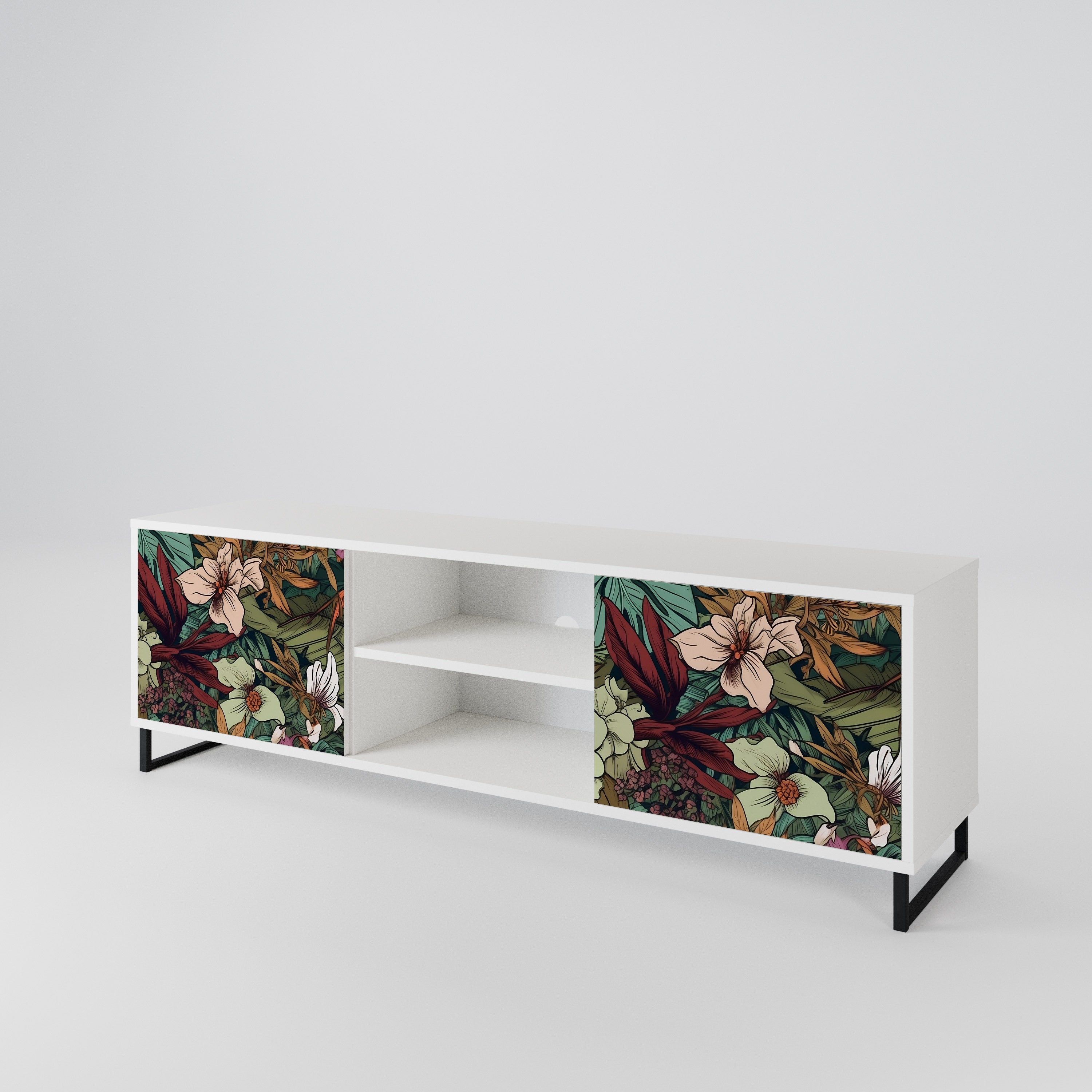 BOTANICAL EMERGENCE 2-Door TV Cabinet