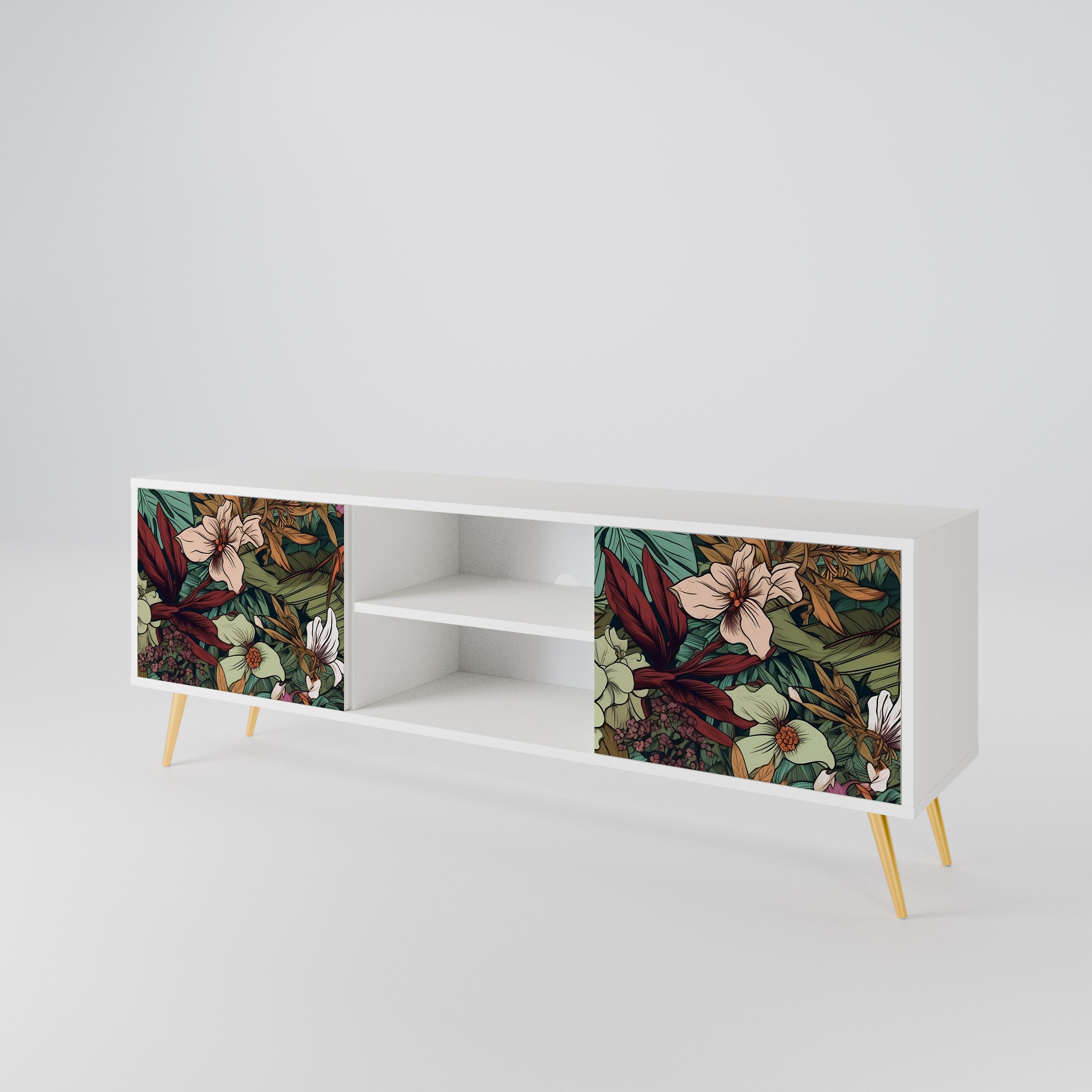 BOTANICAL EMERGENCE 2-Door TV Cabinet