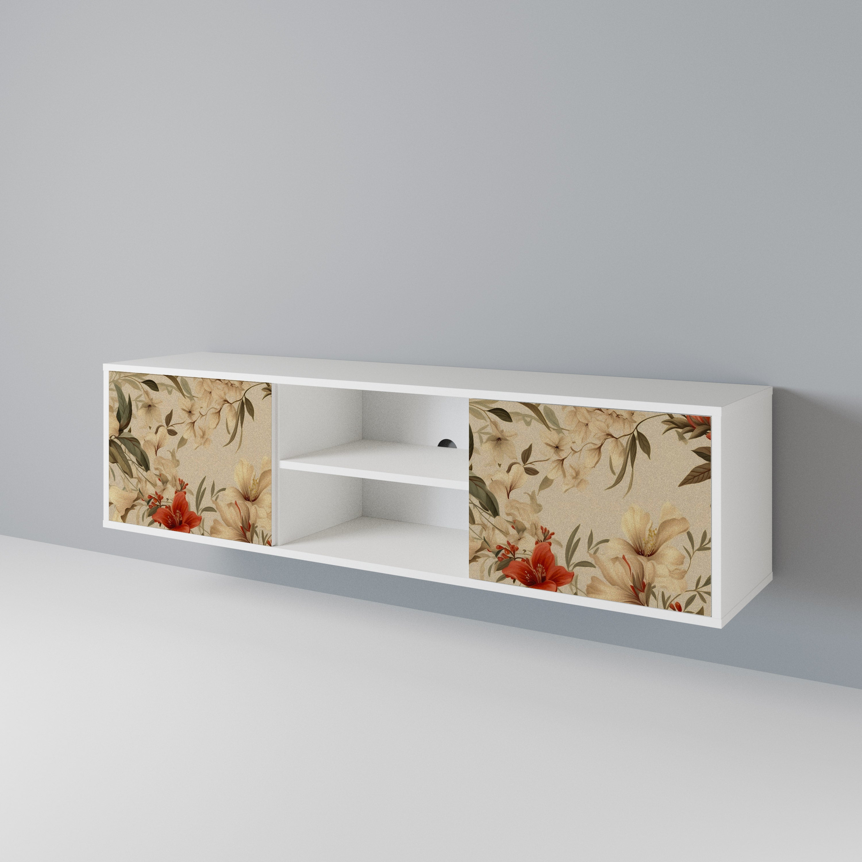 BLOOMING HARMONY 2-Door TV Cabinet