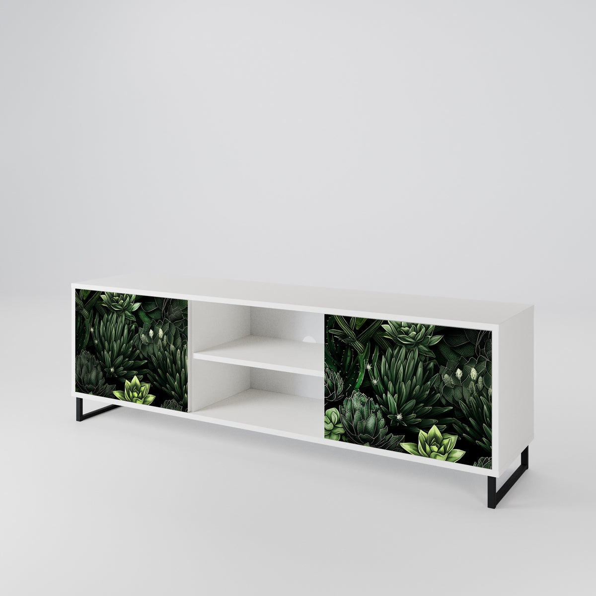 SUCCULENT JUNGLE 2-Door TV Cabinet