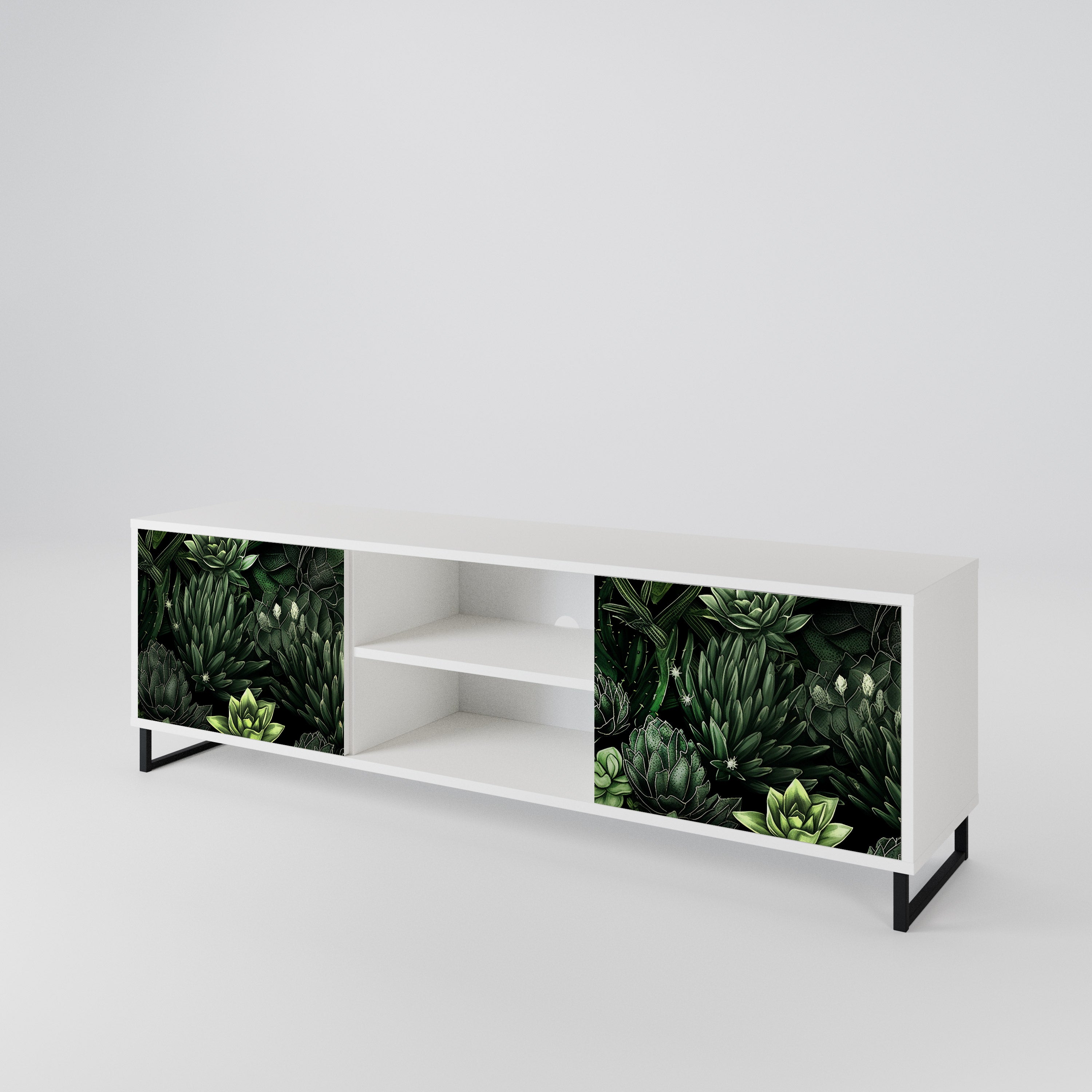 SUCCULENT JUNGLE 2-Door TV Cabinet