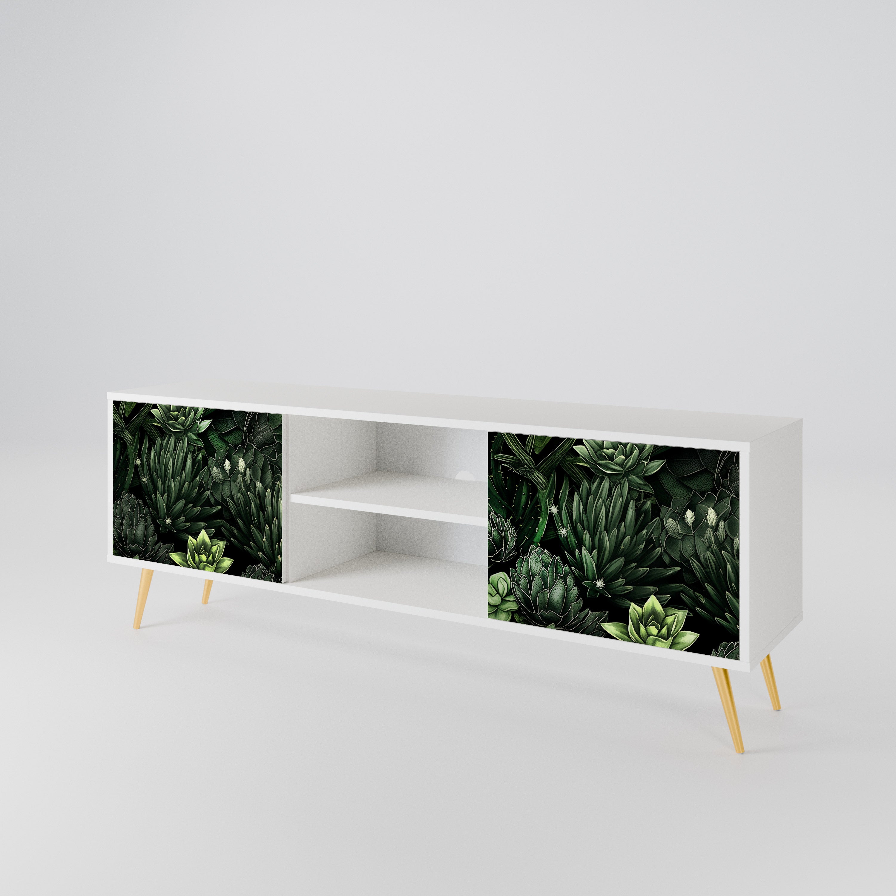 SUCCULENT JUNGLE 2-Door TV Cabinet